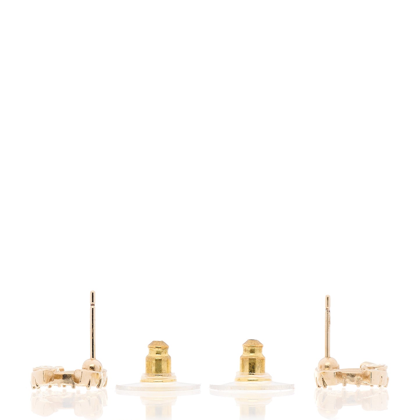 Crystal CC Earrings Gold