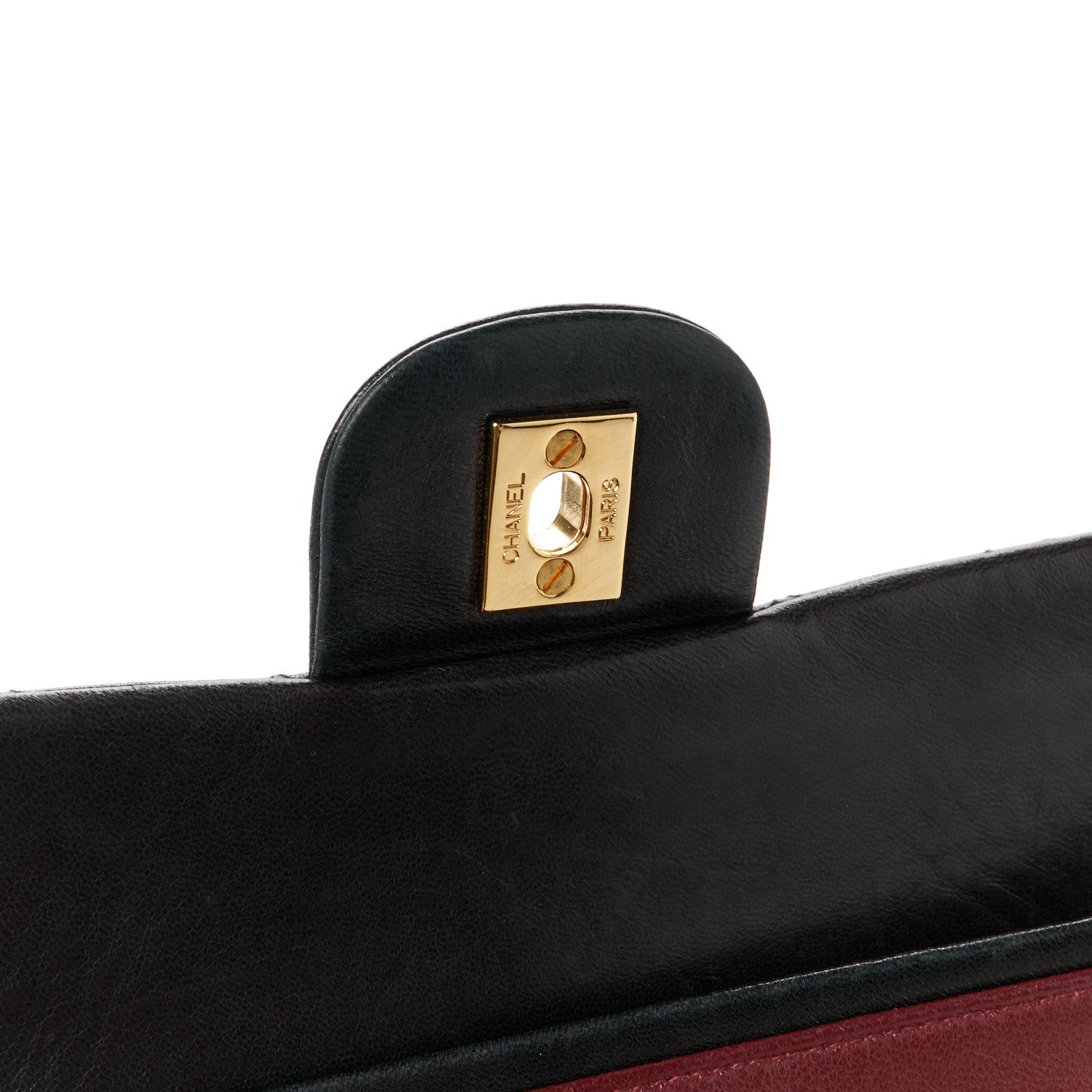 Chanel Lambskin Quilted Medium Double Flap Black 7 of 12