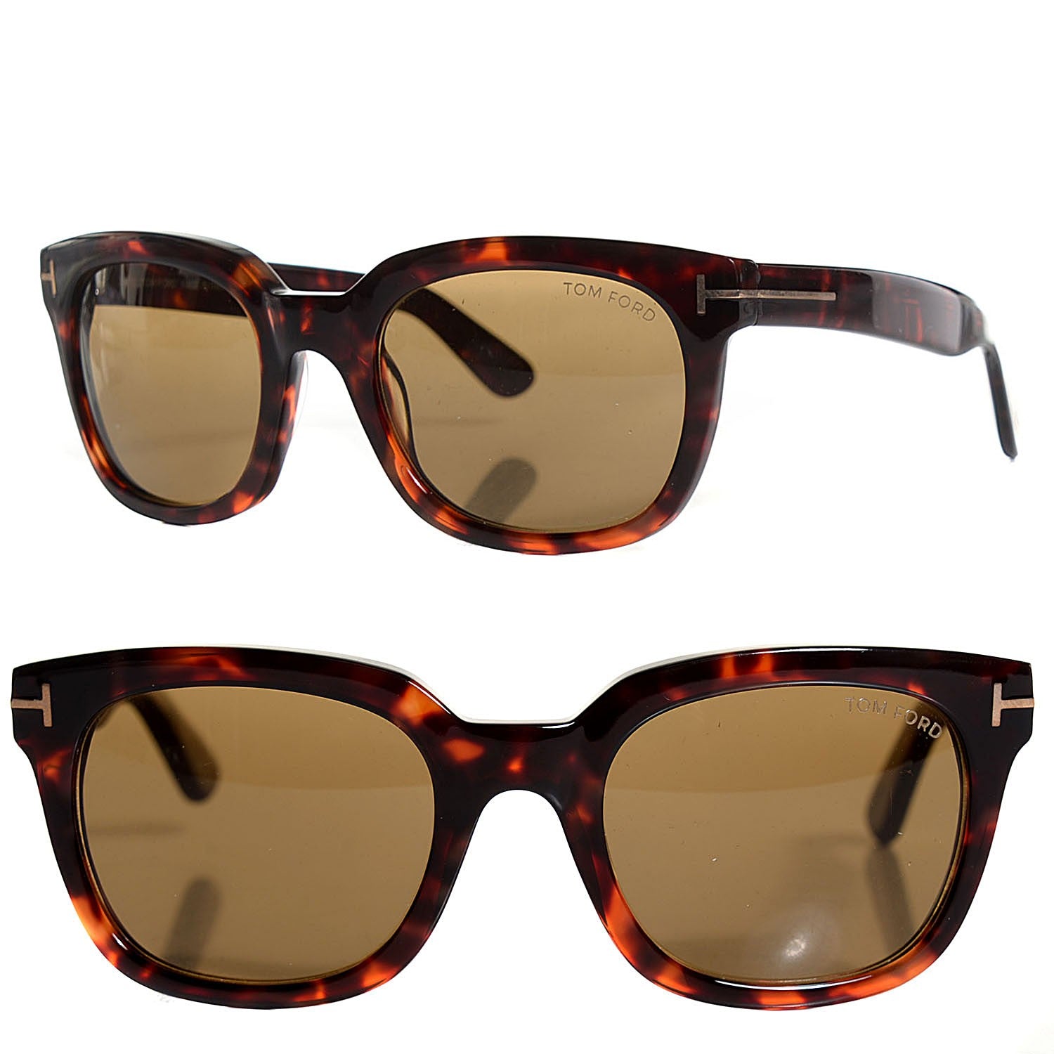 Tom Ford Campbell Sunglasses TF198 Havana 101307 – FASHIONPHILE