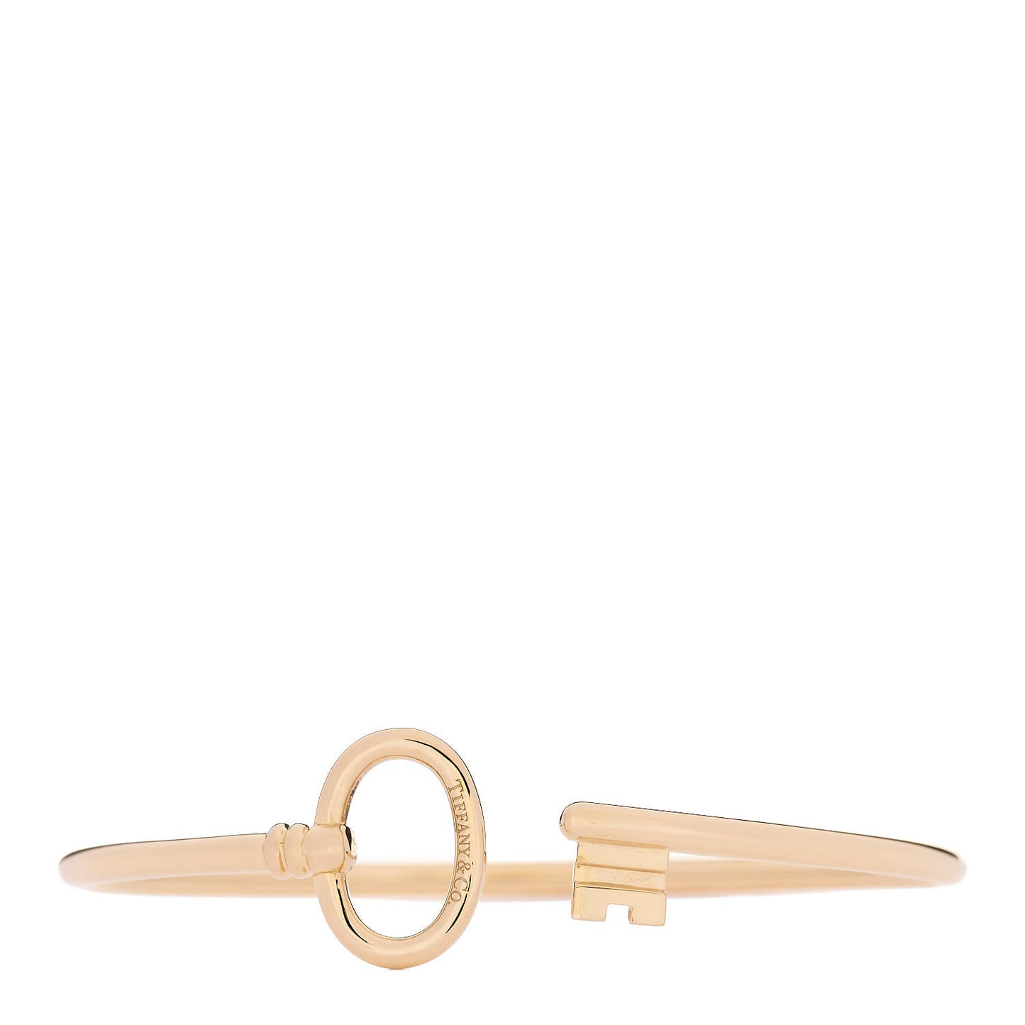 18K Yellow Gold Keys Wire Bracelet