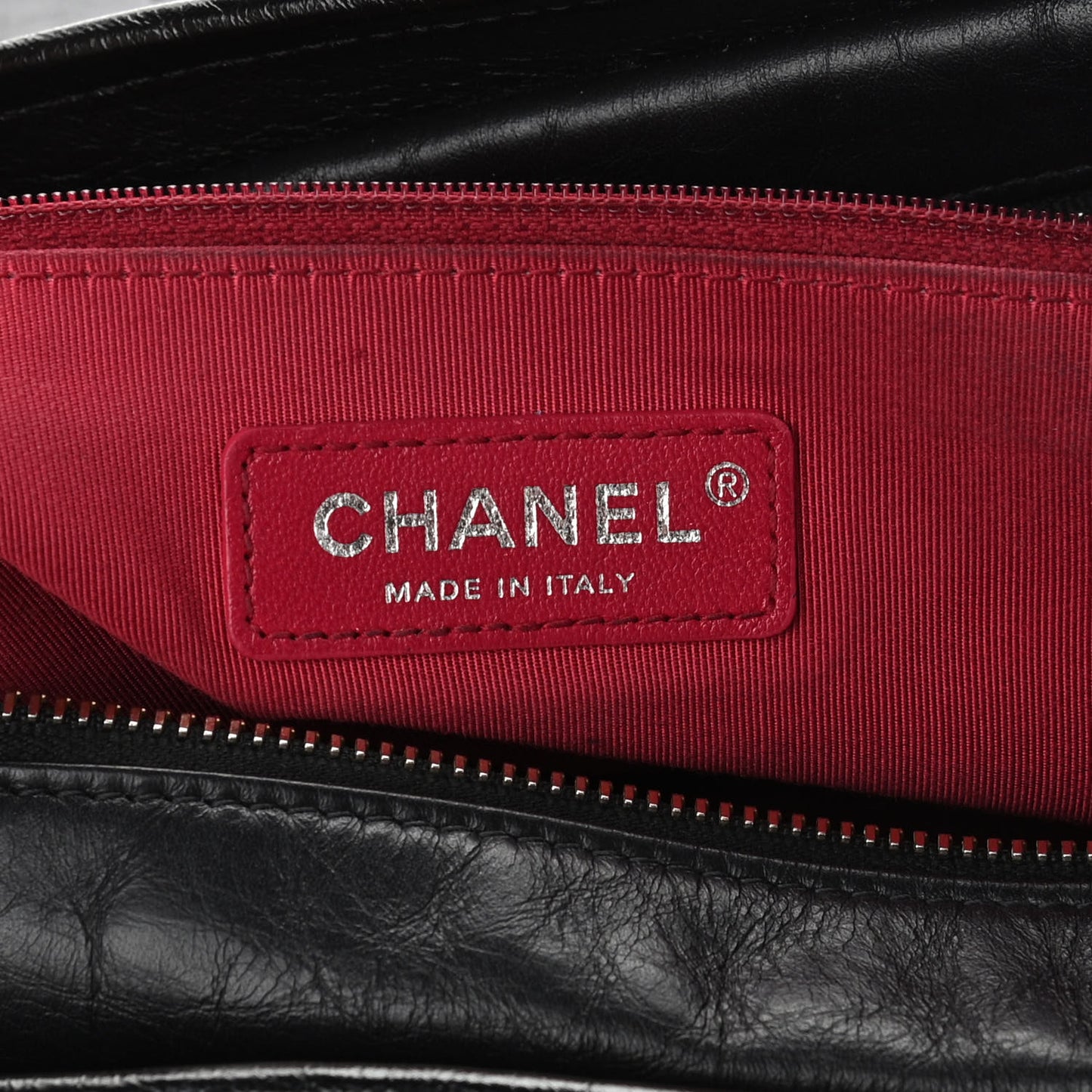 Aged Calfskin Quilted Large Gabrielle Hobo Black