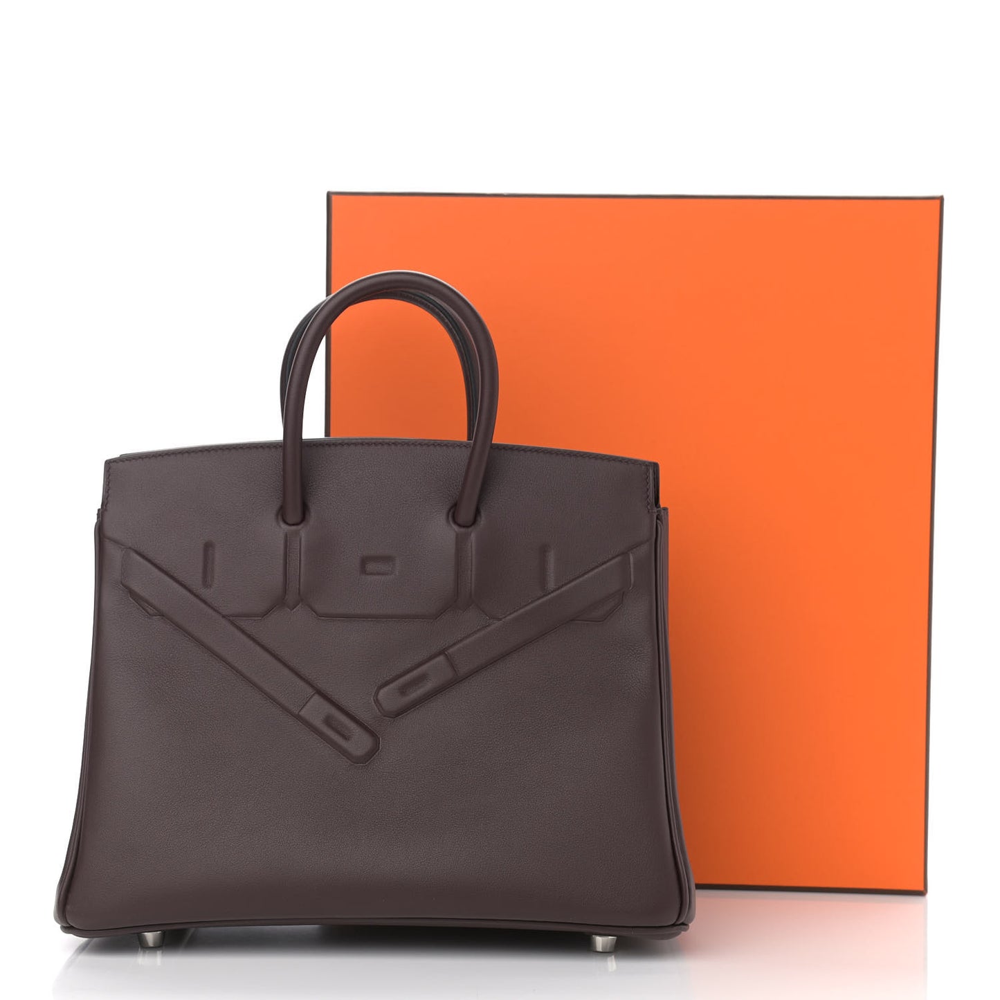 Swift Birkin Shadow 25 Rouge Sellier