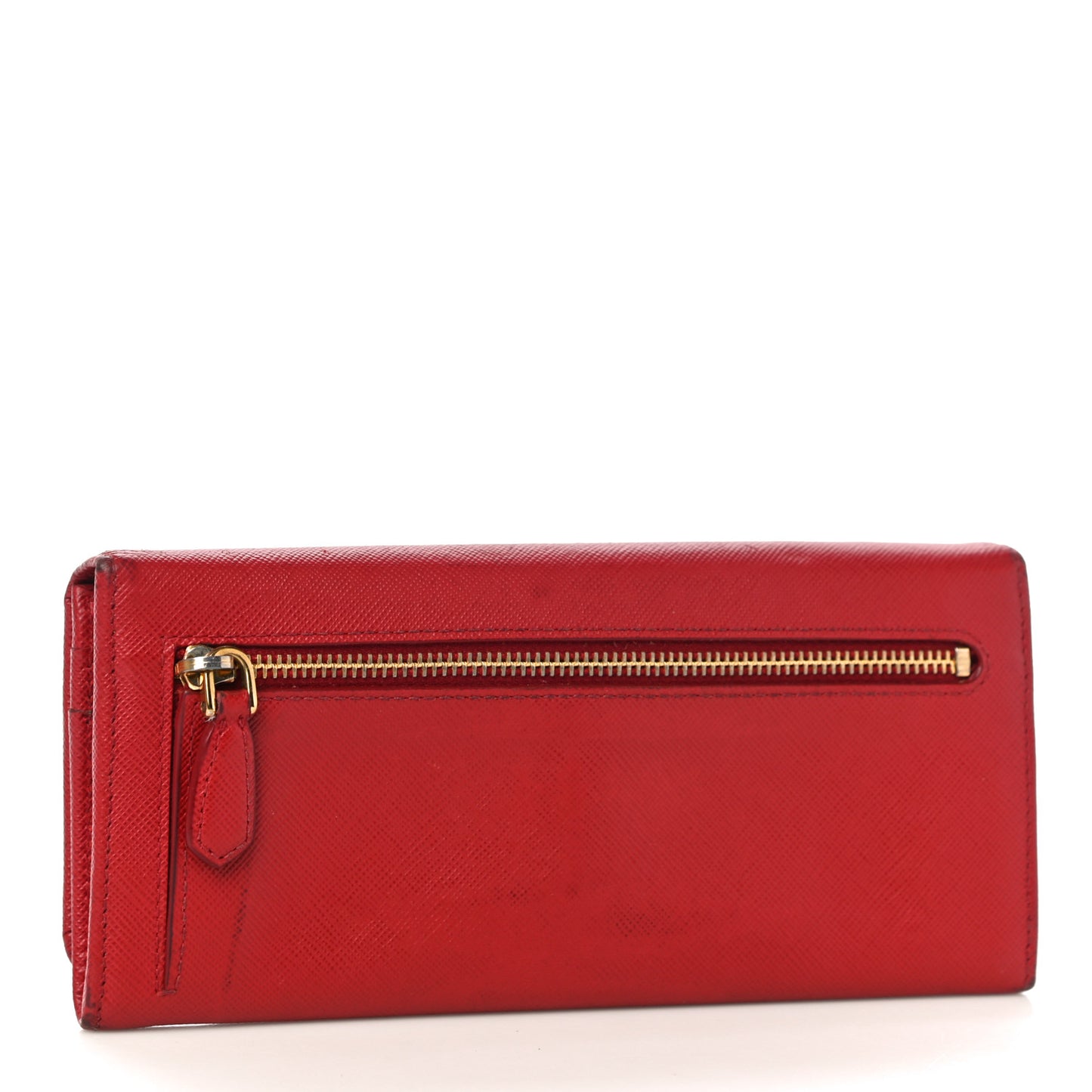 Saffiano Fiocco Bow Continental Wallet Fuoco