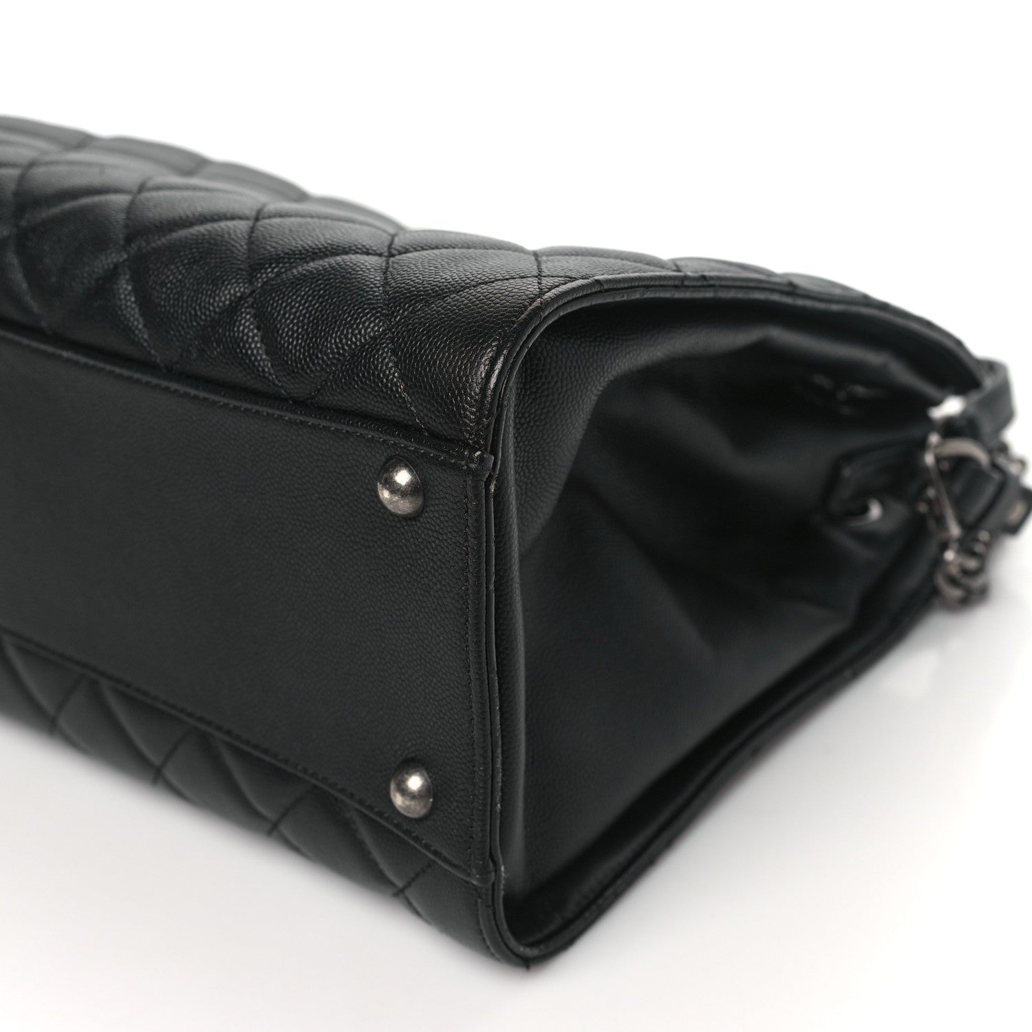 Chanel Caviar Quilted Medium CC Bucket Bag Black 10 of 16