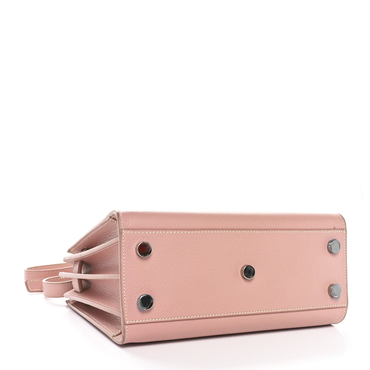 Grained Calfskin Nano Sac De Jour Antique Rose