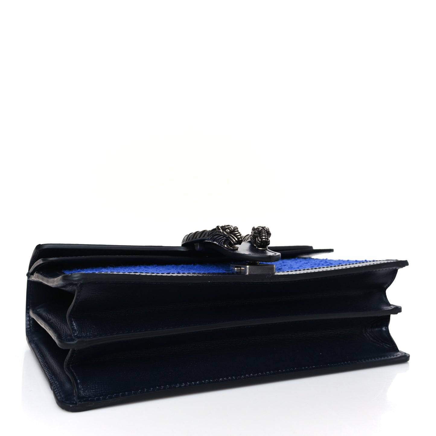 Casy Wool Azalea Calfskin Small Dionysus Shoulder Bag Blue China Blue