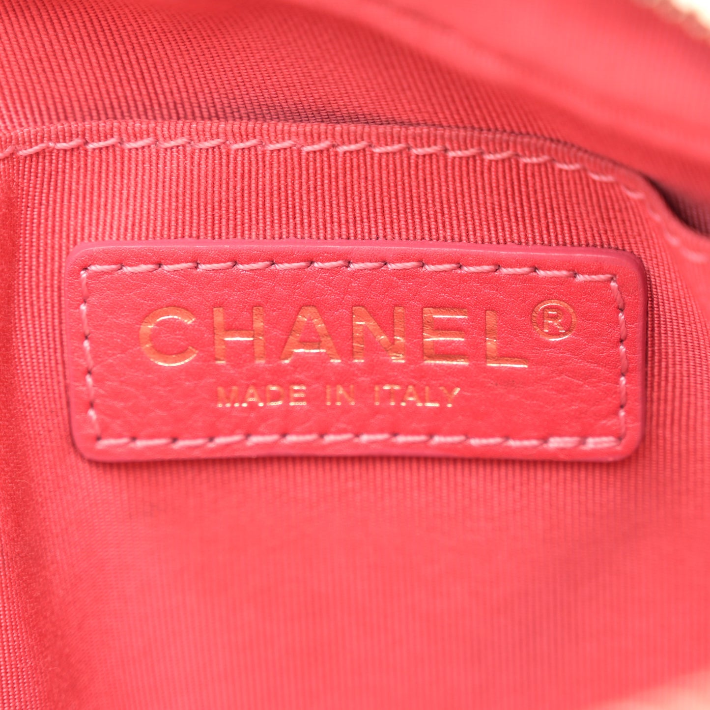 Calfskin Quilted Day Trips Camera Case Pink