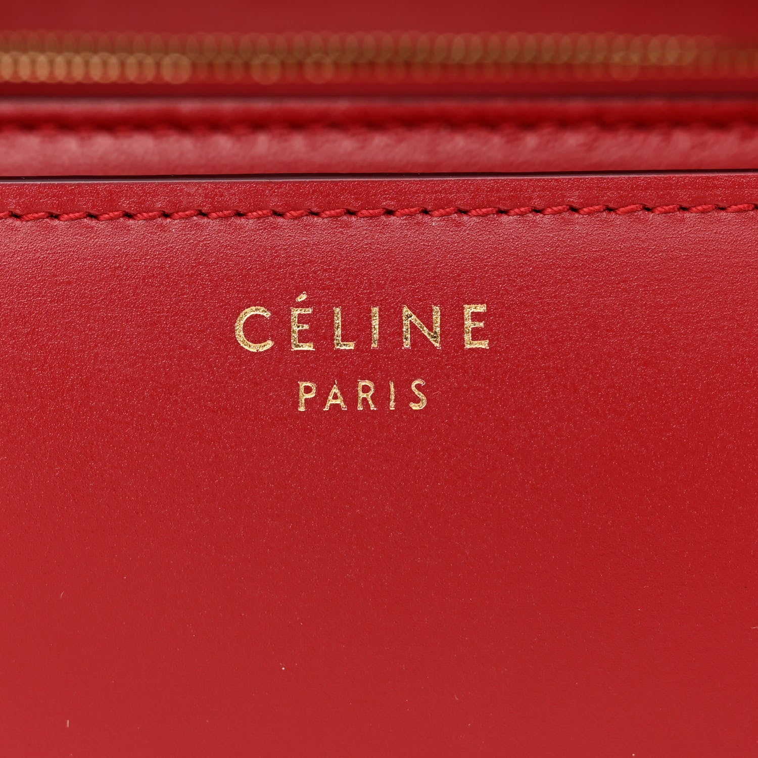 Celine Box Calfskin Medium Classic Box Flap Bag Red 6 of 13