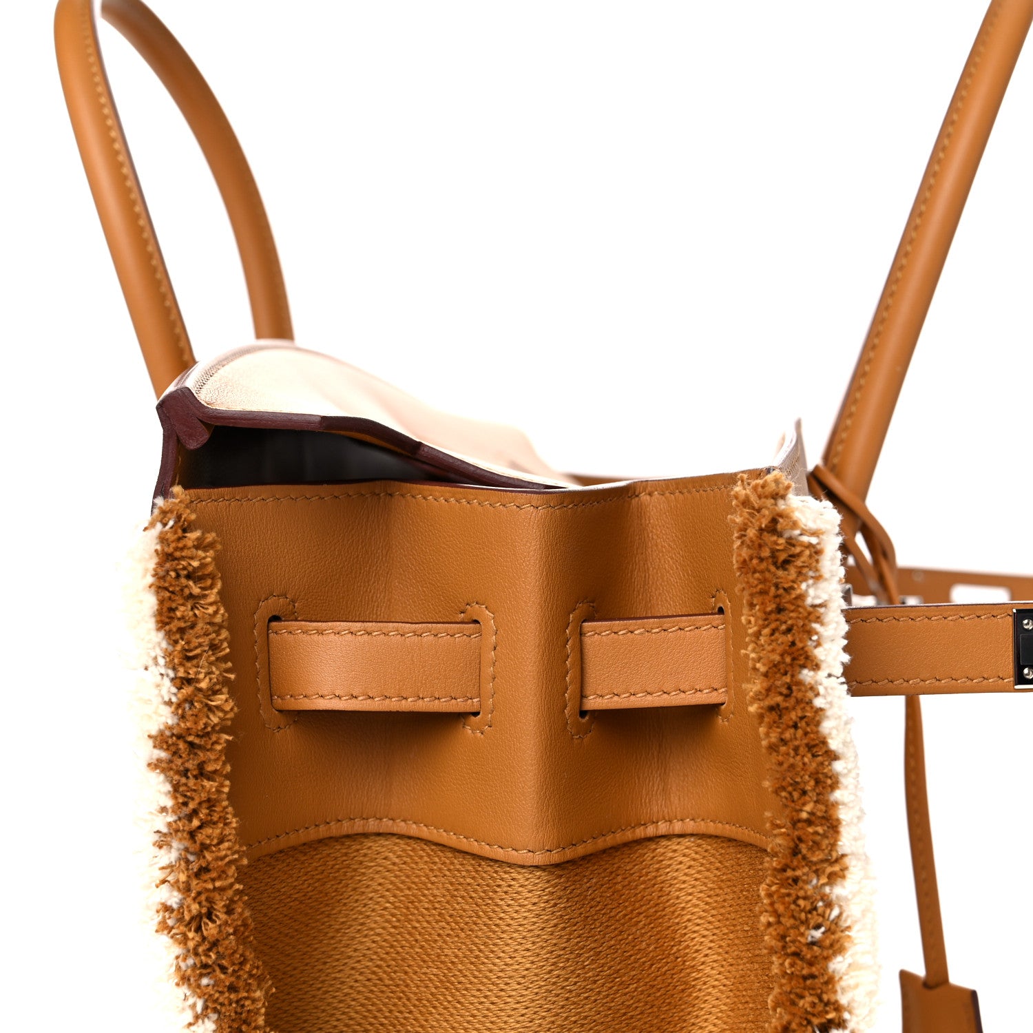 Hermes Swift Twill H Fray Fray Birkin 35 Sesame Ecru 14 of 34