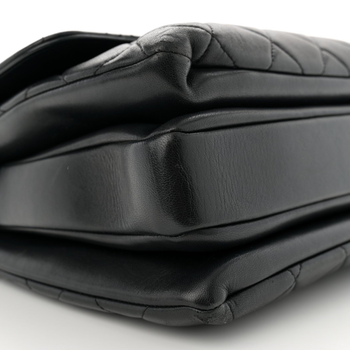 Lambskin Quilted Medium Trendy CC Flap Dual Handle Bag Black