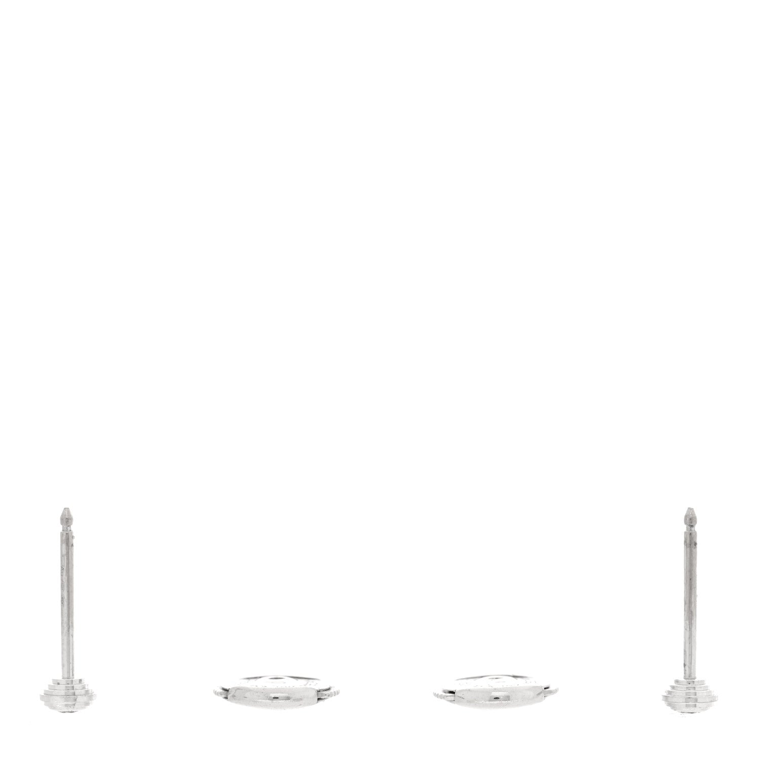 Cartier 18K White Gold Diamond XS D'Amour Earrings 3 of 6