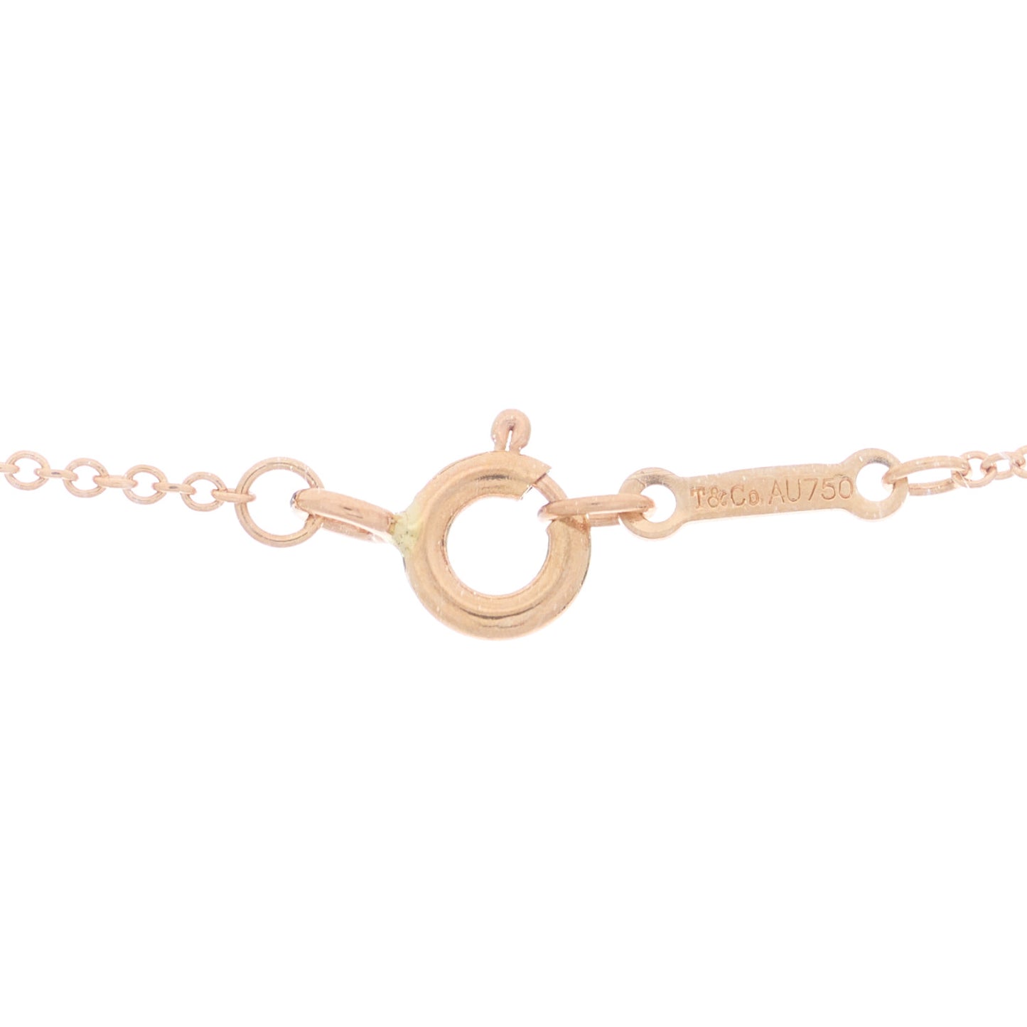 18K Rose Gold Diamond Paloma's Graffiti Love and Kisses Pendant Necklace