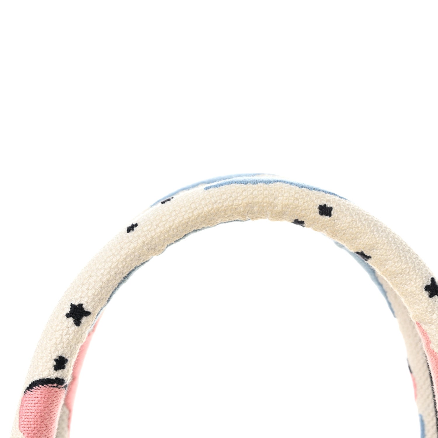 Christian Dior Canvas Embroidered Ciel De Reve Small Book Tote Latte Multicolor 14 of 15