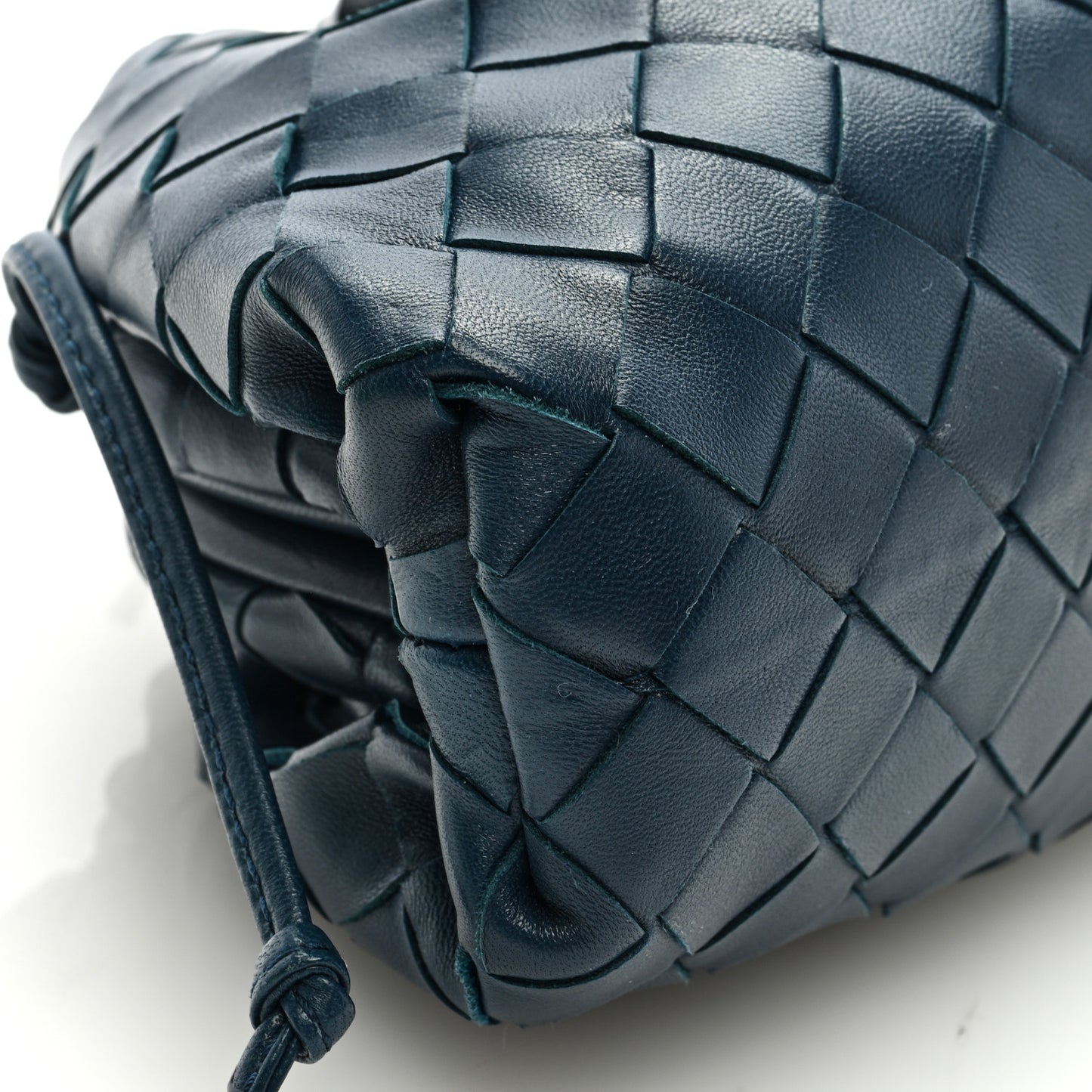 Nappa Intrecciato The Mini Pouch Deep Blue