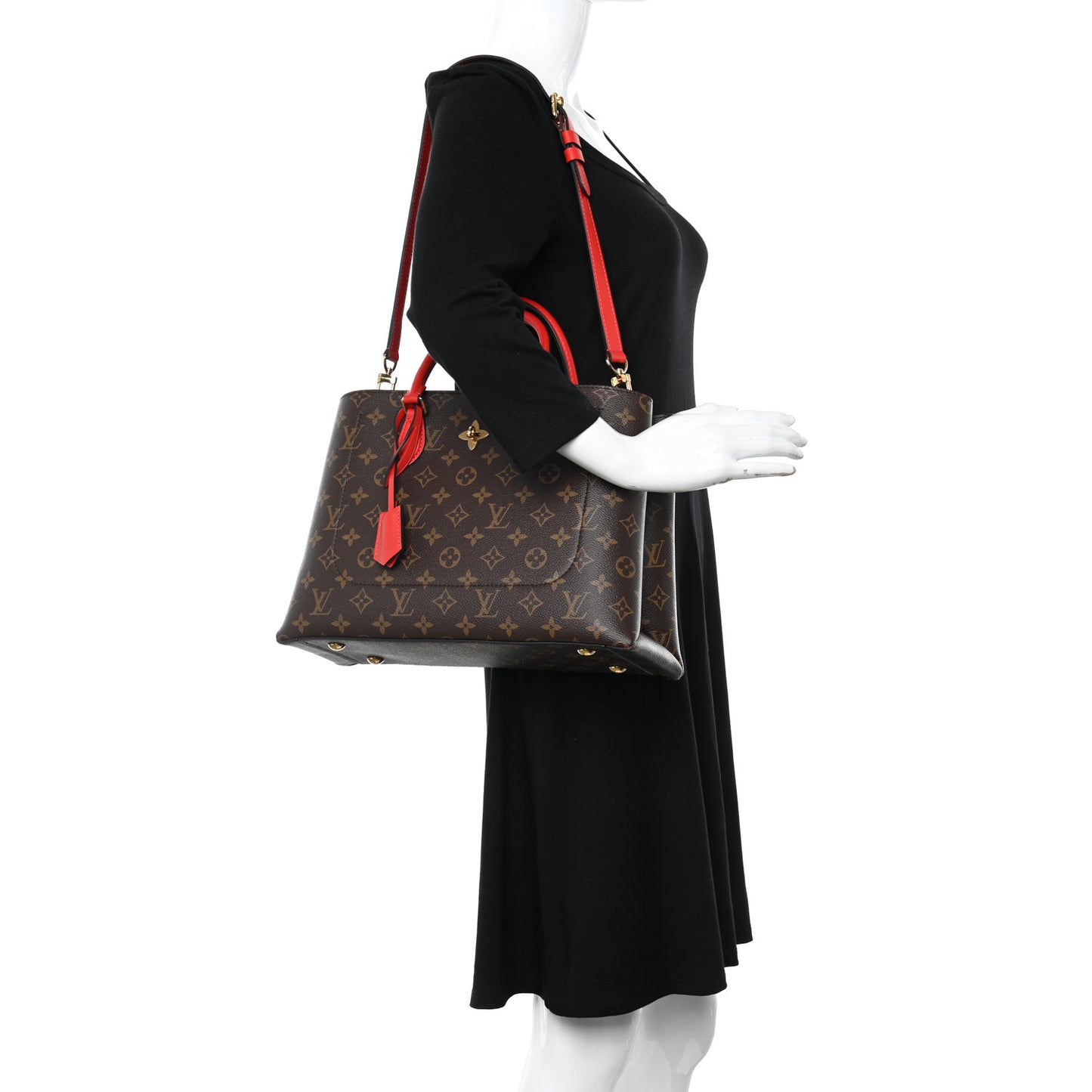 Monogram Flower Tote Coquelicot