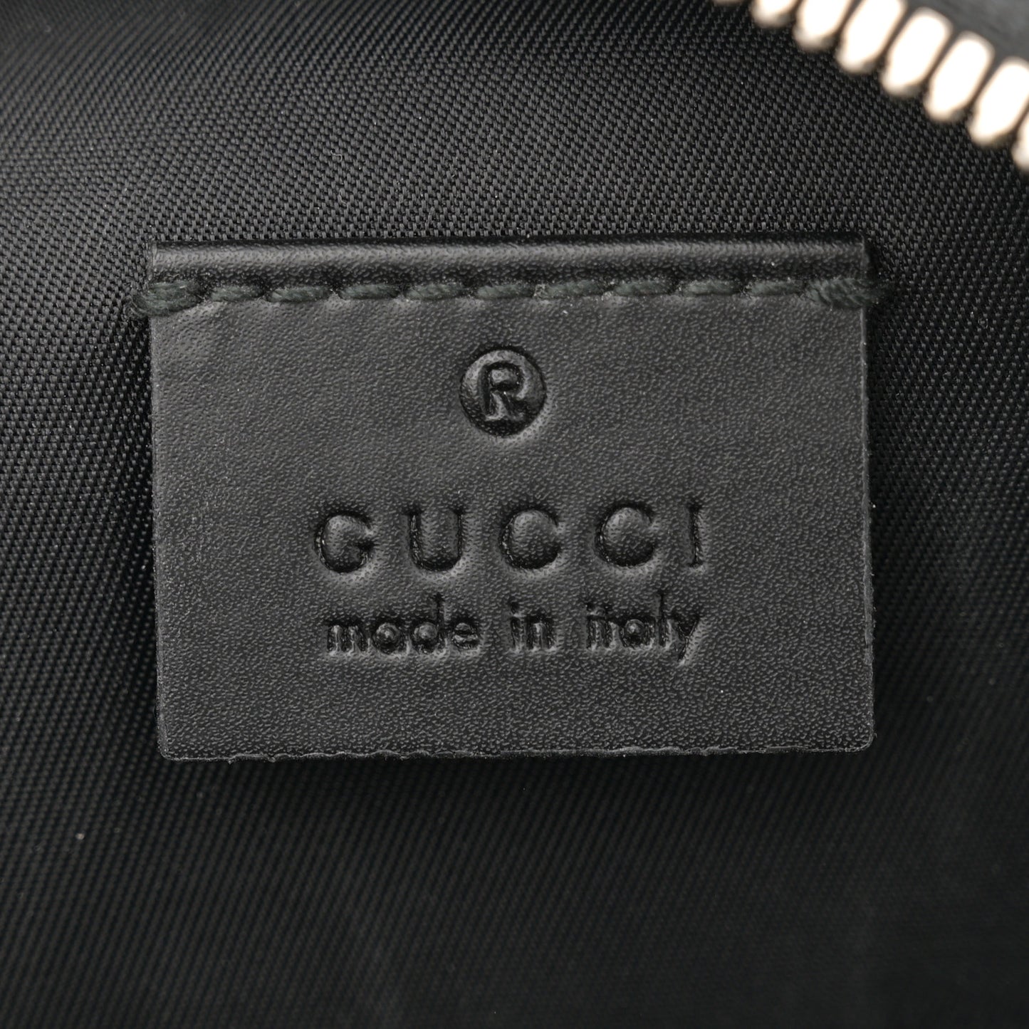 GG Supreme Monogram Web Belt Bag Black