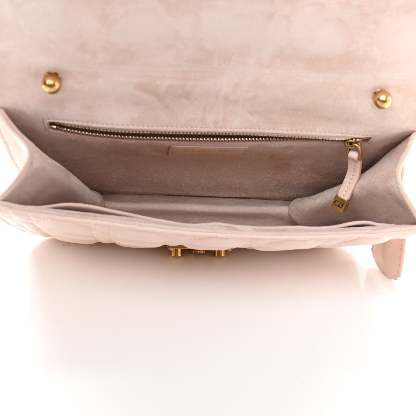 Lambskin Cannage Large Dioraddict Flap Rose Poudre