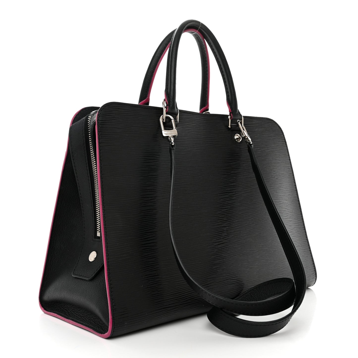 Epi Vaneau GM Black Hot Pink