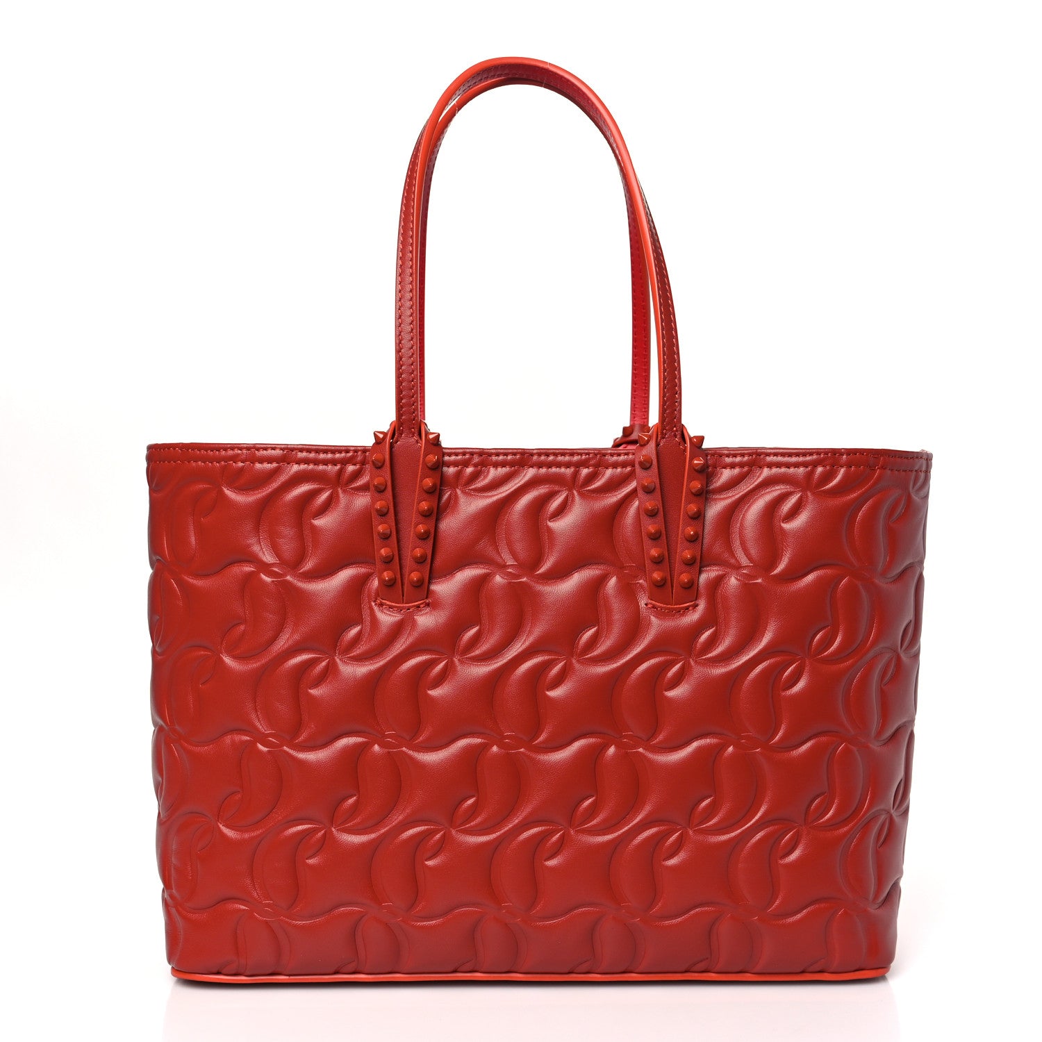 Christian Louboutin Nappa Embossed East West Cabata Tote Rouquine 3 of 10