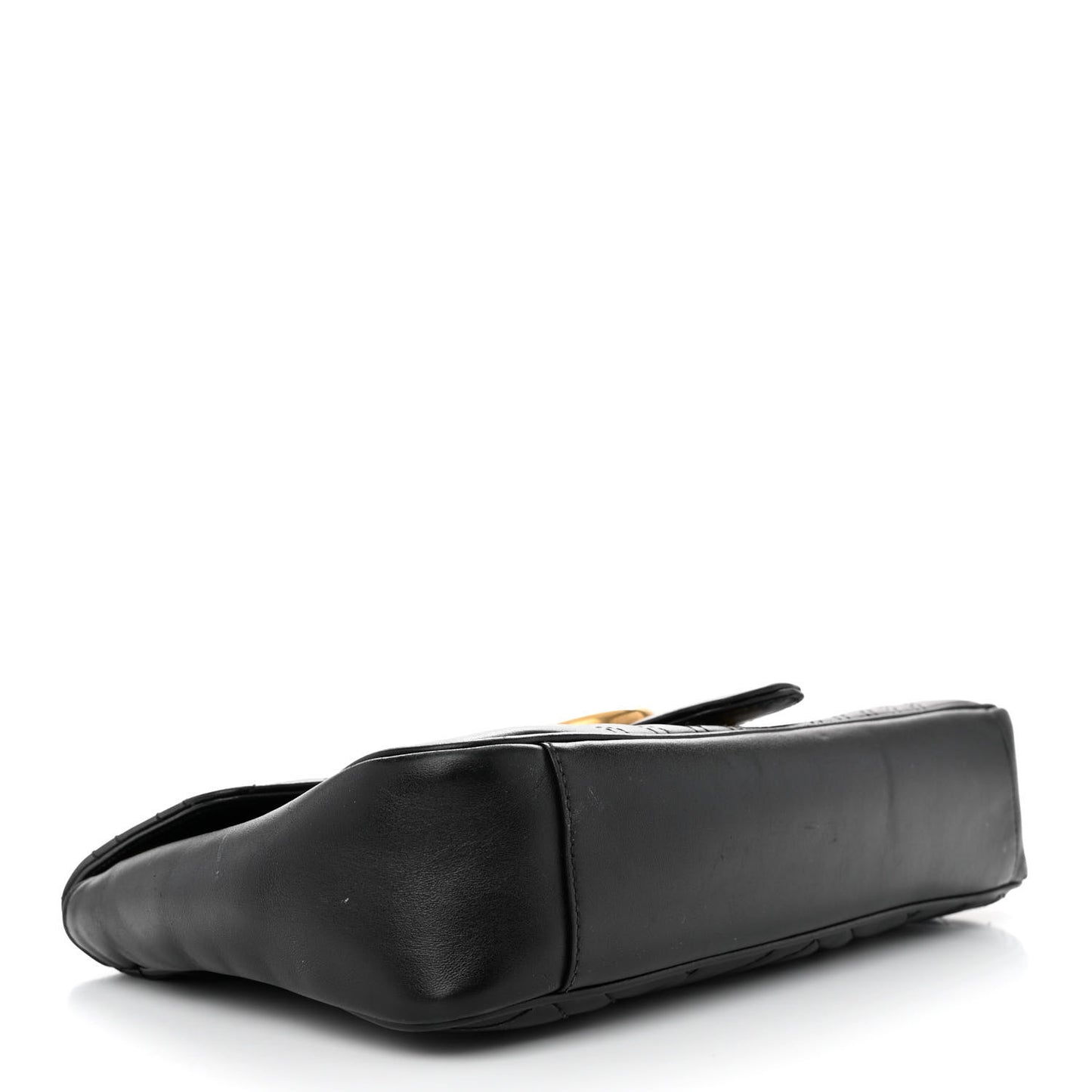 Calfskin Matelasse Medium GG Marmont Shoulder Bag Black