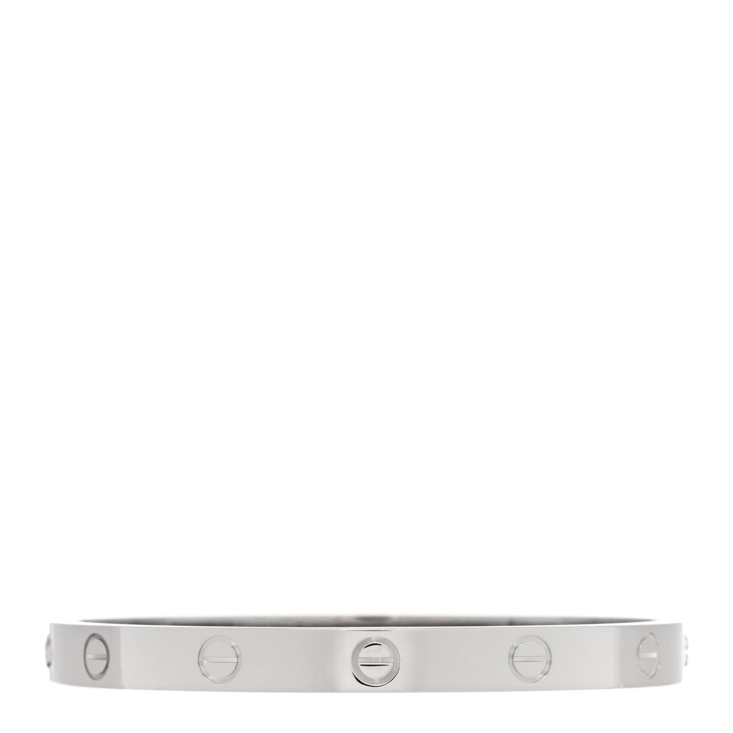 18K White Gold LOVE Bracelet 17
