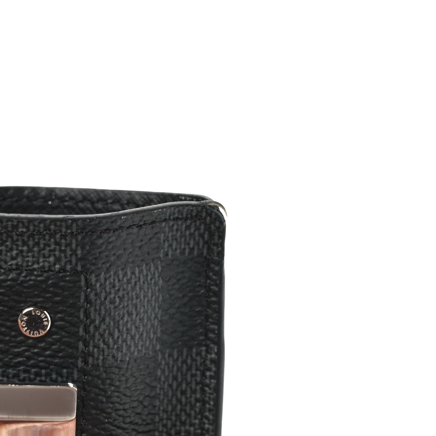 Damier Graphite Pince Card Holder Bill Clip