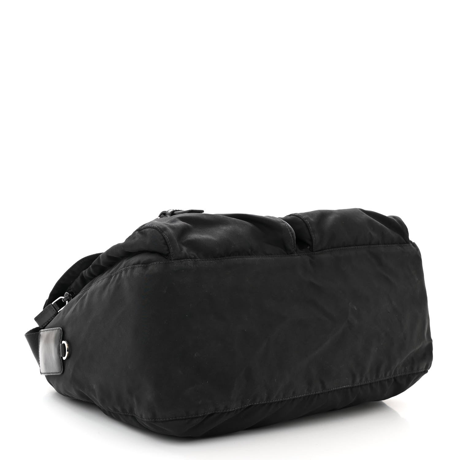 Prada Tessuto Nylon Saffiano Vela Messenger Bag Black 4 of 11