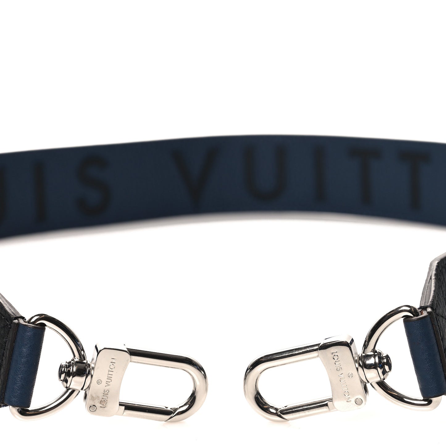 Taurillon Bandouliere Shoulder Strap Navy Black