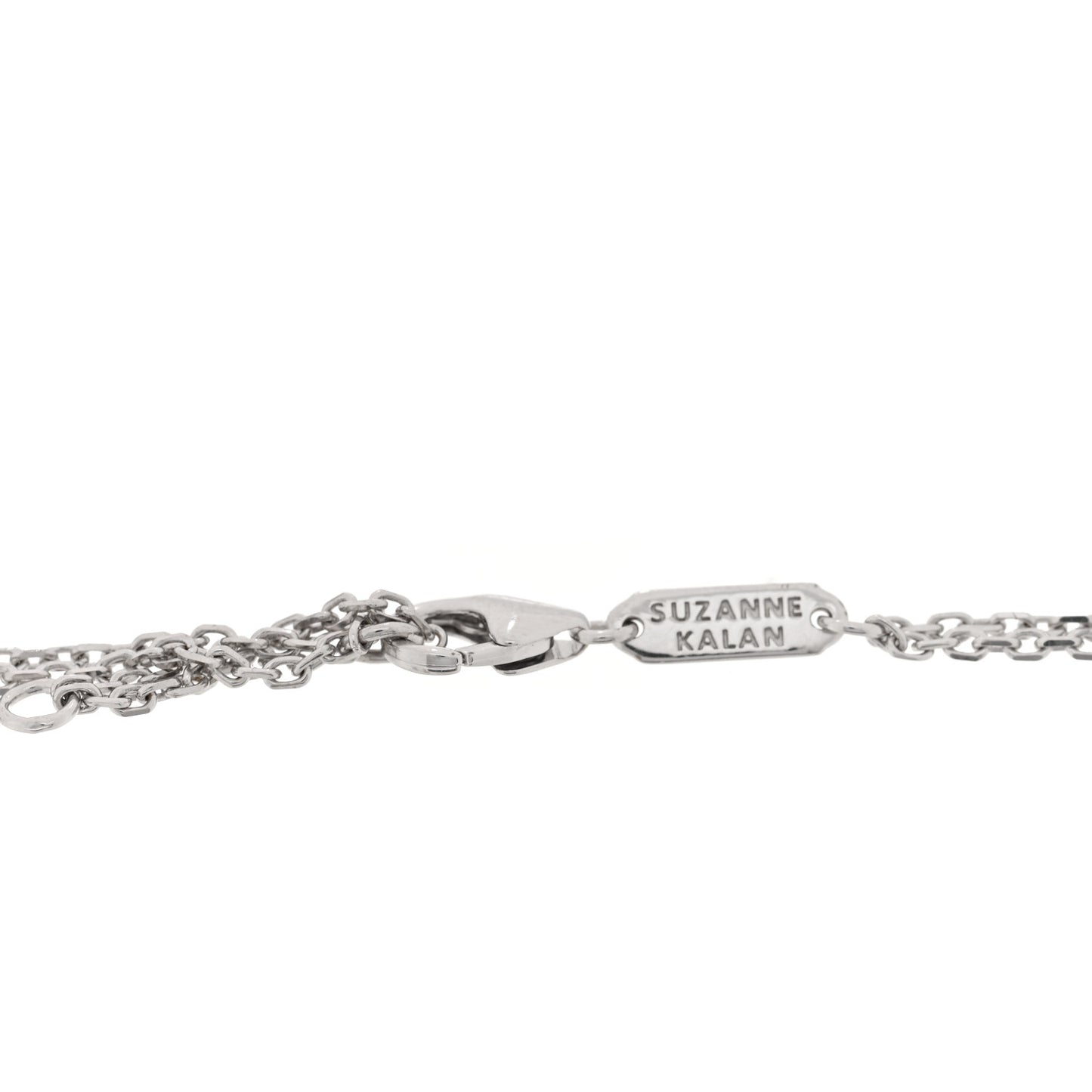 18K White Gold Diamond Classic Bar Bracelet
