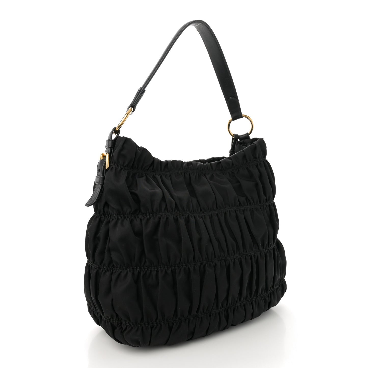 Tessuto Nylon Gaufre Tote Black