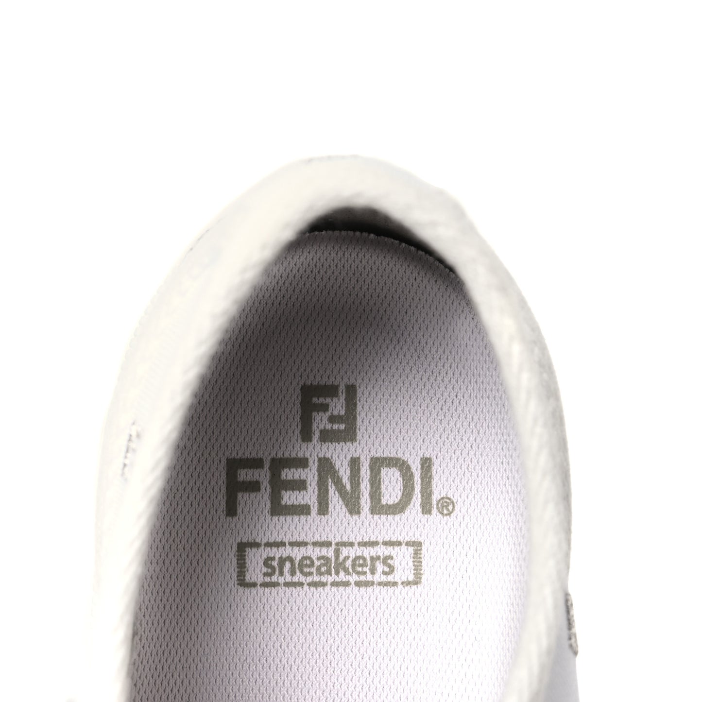 Canvas Lurex FF Womens Domino Low Top Sneakers 39 White