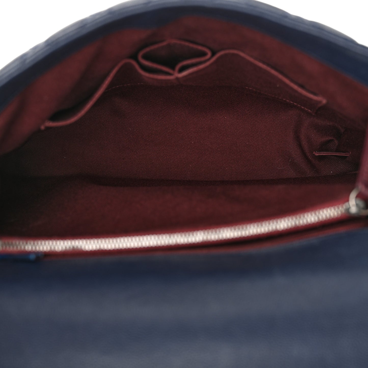 Caviar Quilted Large Coco Handle Flap Navy