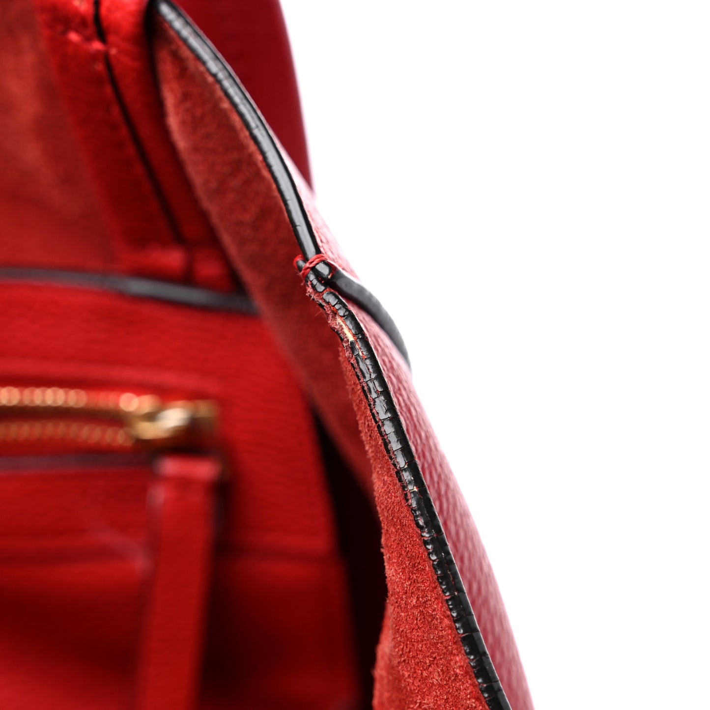 Grained Calfskin Medium Horizontal Cabas Phantom Coquelicot