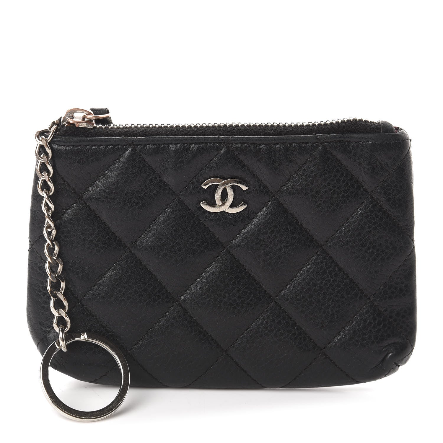 Chanel Caviar Quilted Key Holder Case Black 1 of 7