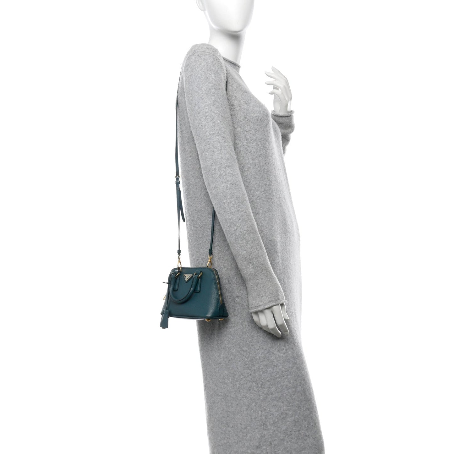 Saffiano Lux Mini Promenade Tote Ottanio