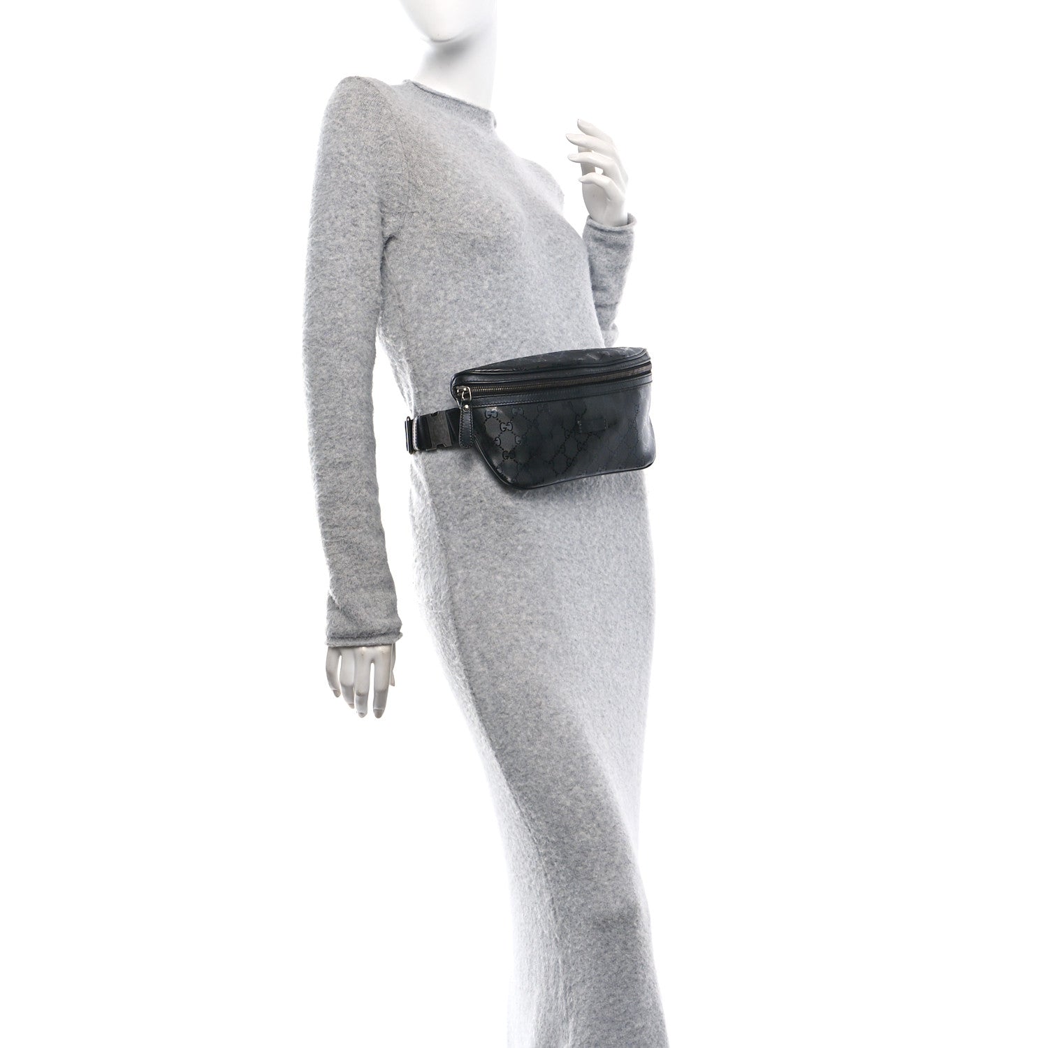 Gucci Imprime Monogram Belt Bag Black 2 of 10