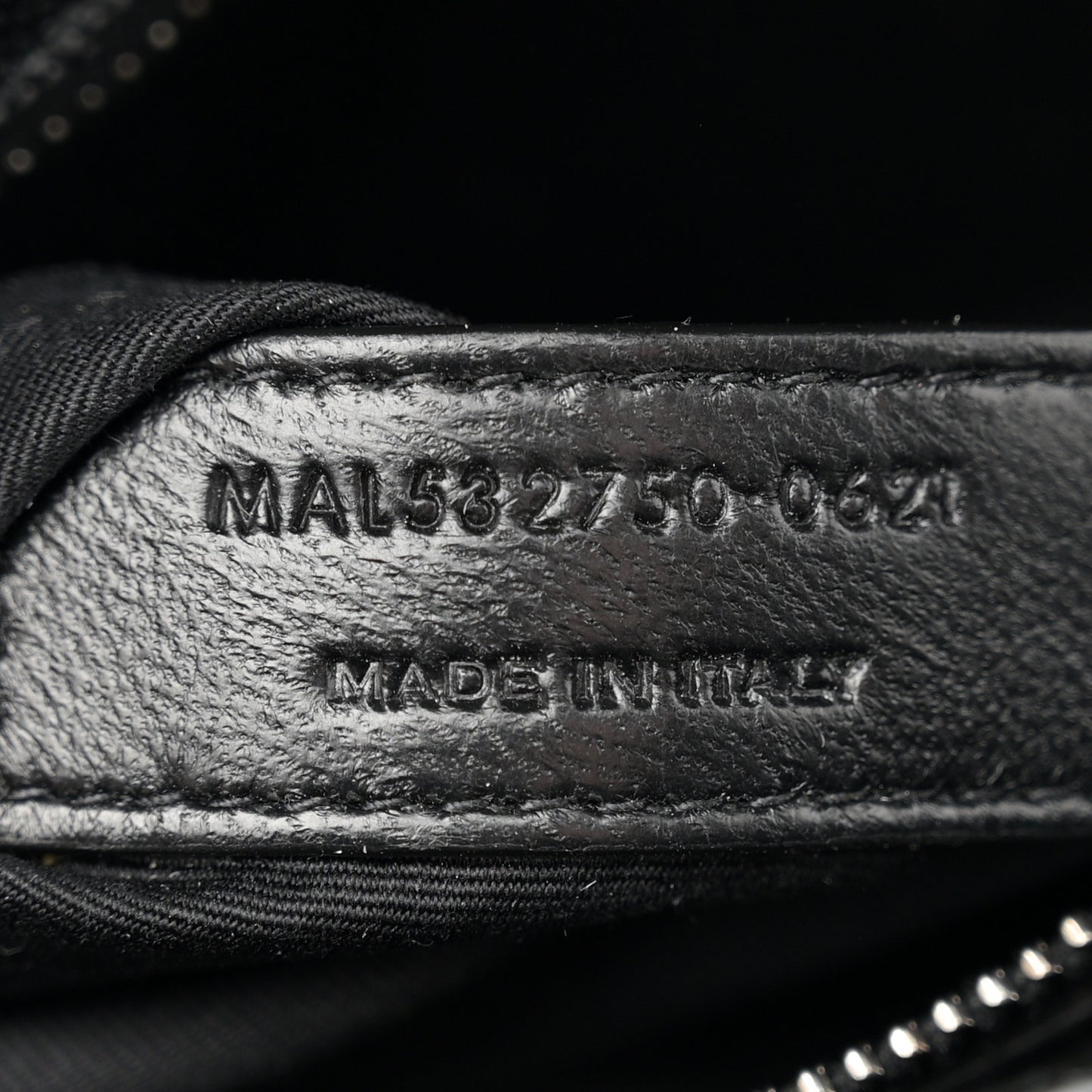 Grain De Poudre Monogram Cassandra Clasp Bag Black