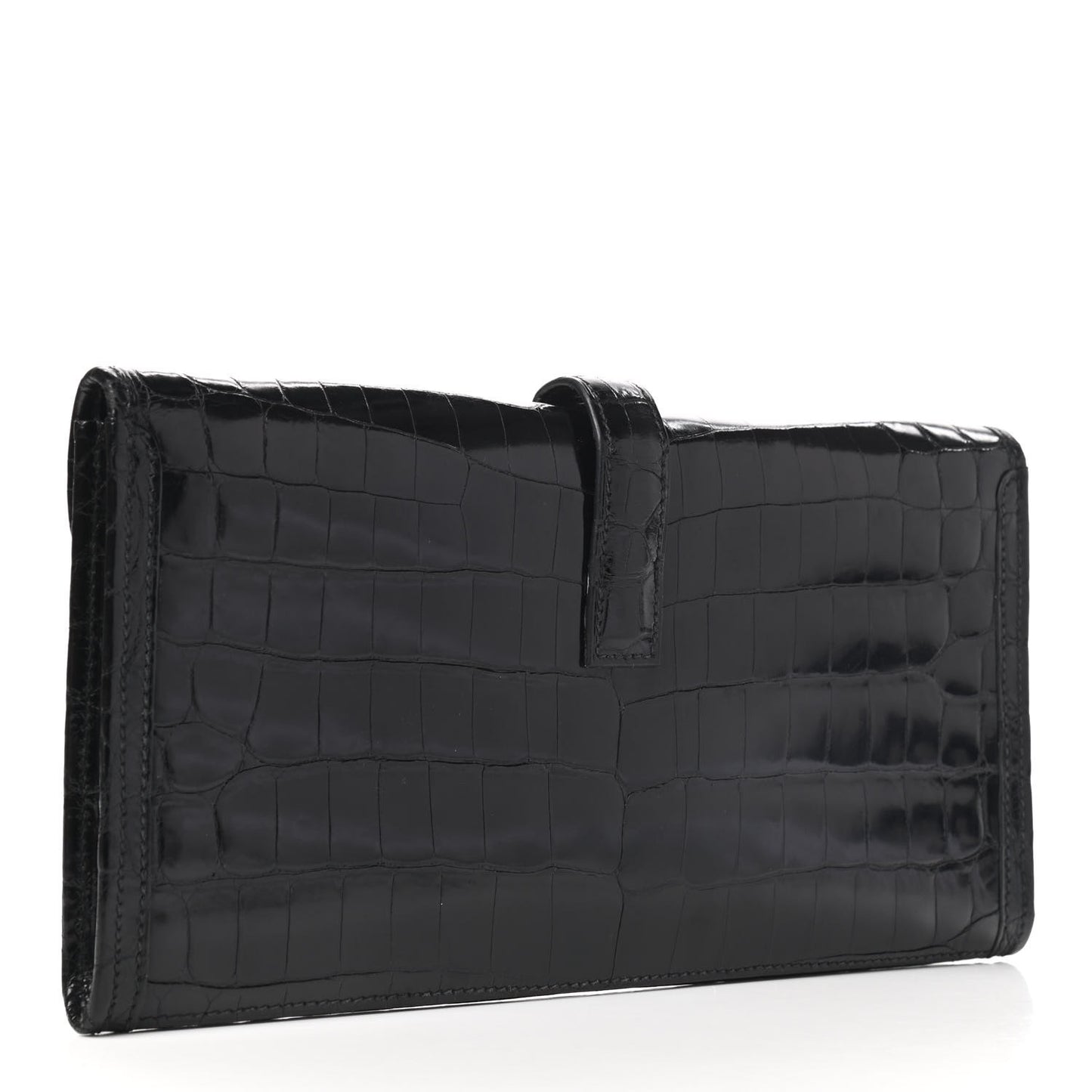 Shiny Niloticus Crocodile Jige Elan 29 Clutch Black
