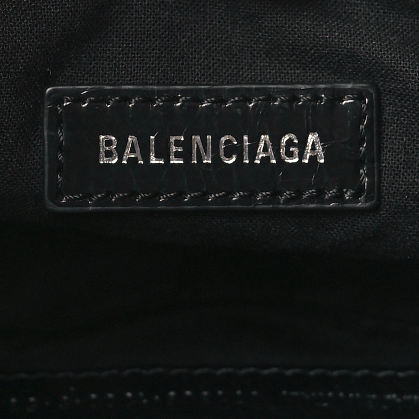 Agneau Arena Monochrome Le Cagole Shoulder Bag XS Black