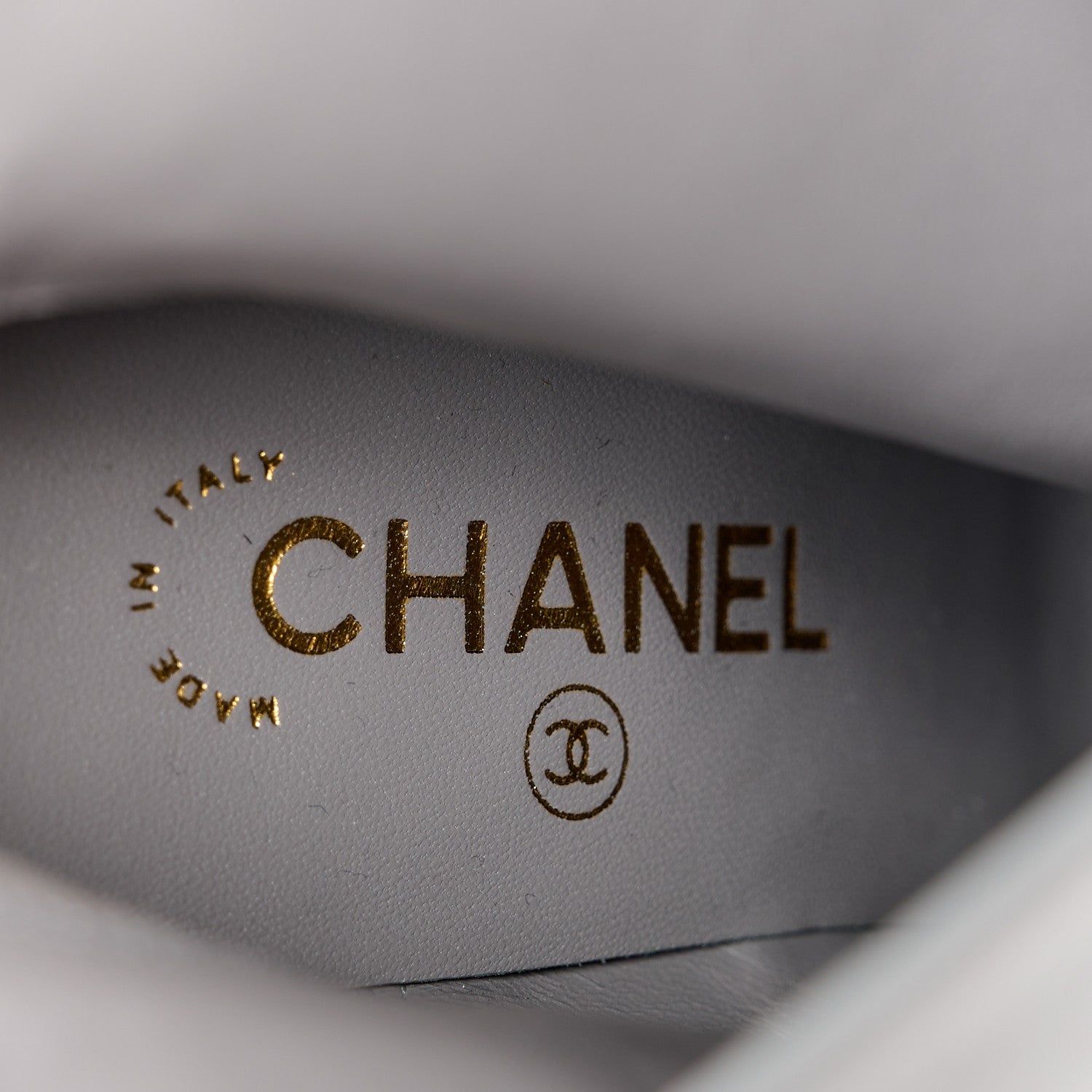 Chanel Lambskin Cap Toe Open Wedge 38 Grey Black 7 of 8