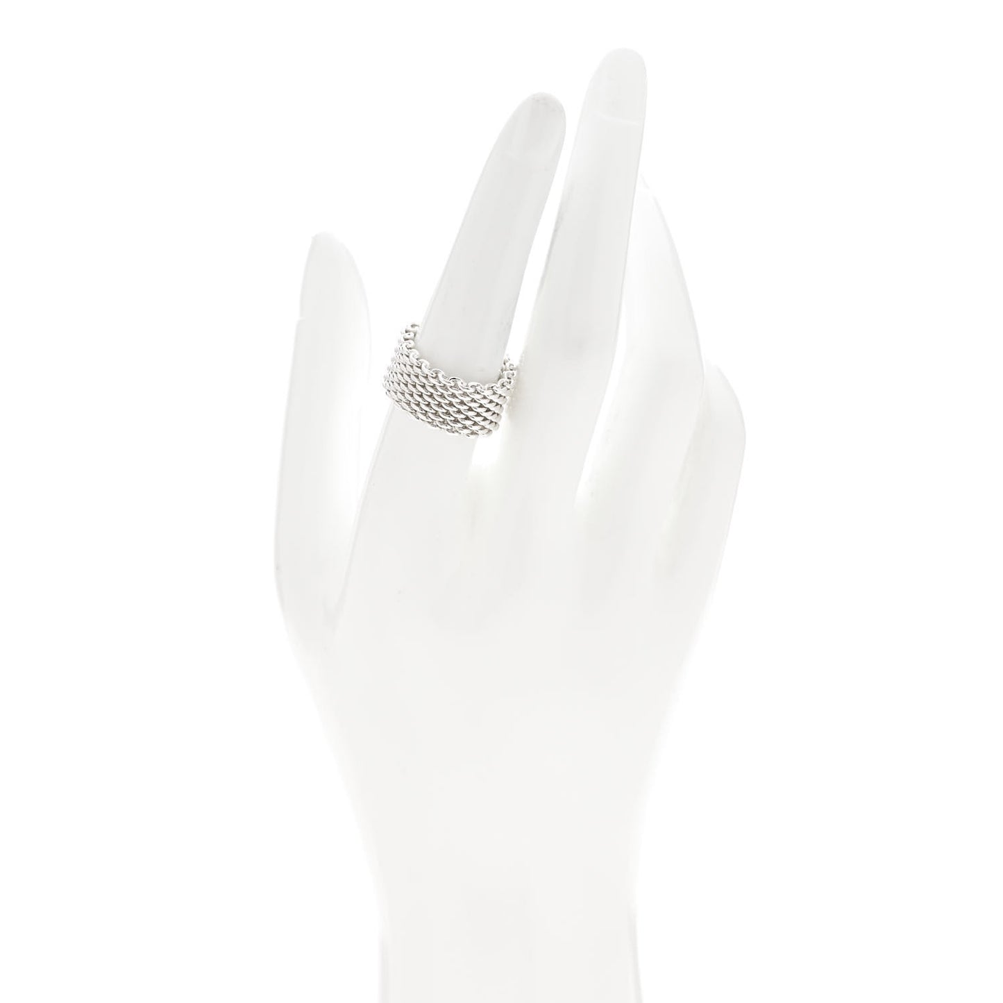 Sterling Silver Somerset Mesh Ring 54 7