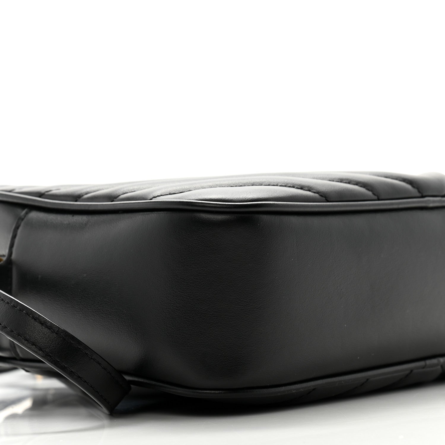 Saint Laurent Calfskin Matelasse Monogram Lou Camera Bag Black 9 of 13