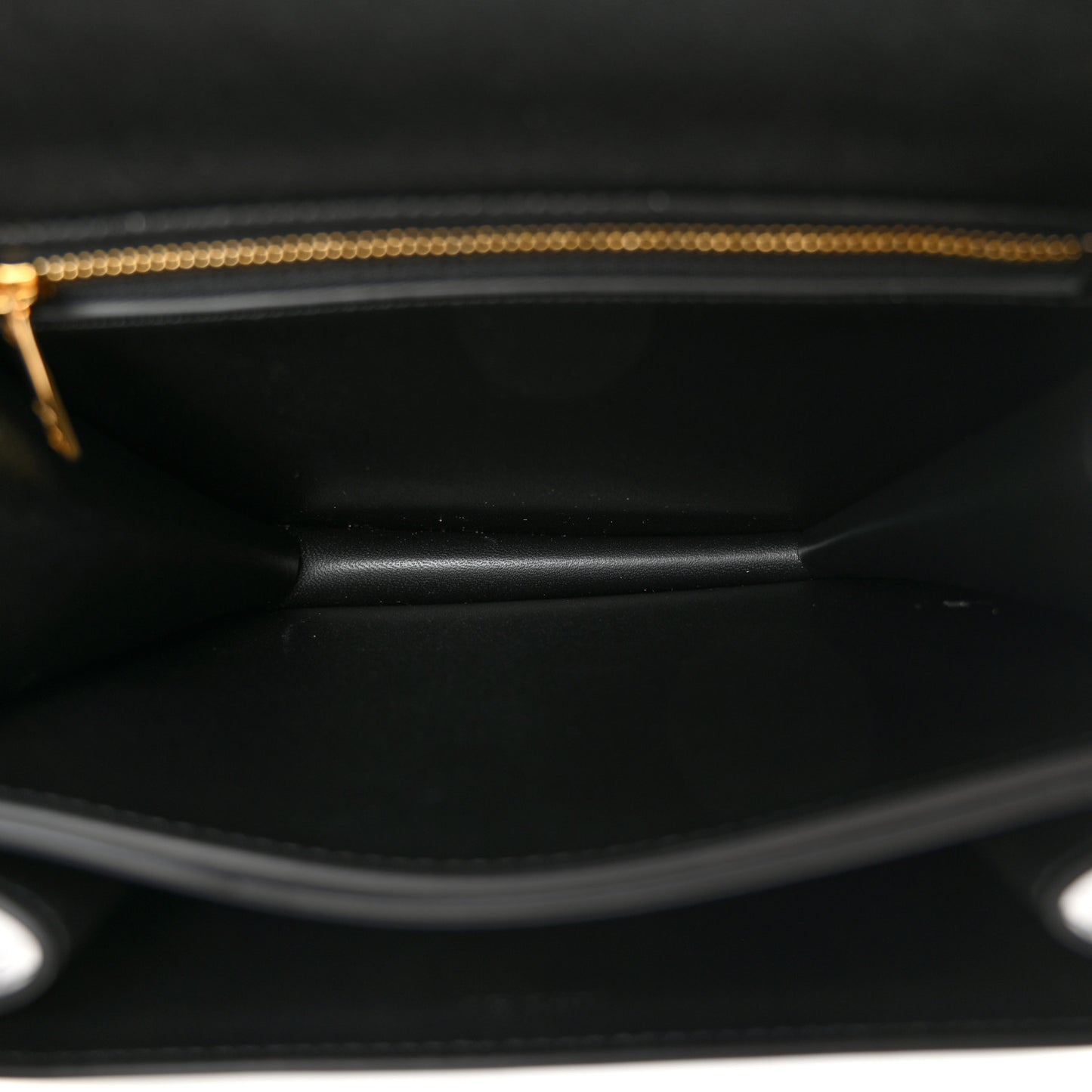 Shiny Calfskin College Triomphe Black