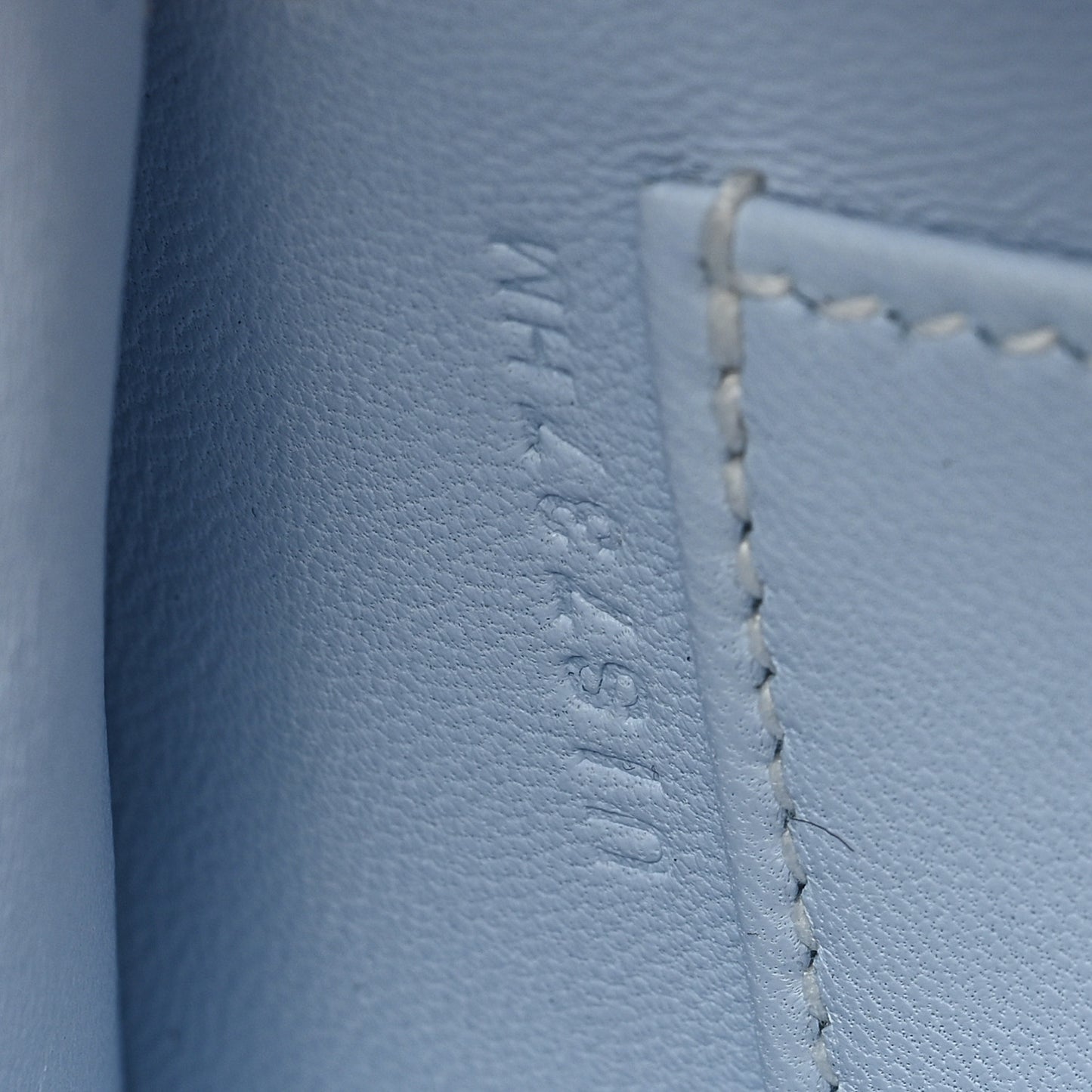 Chevre Mysore Mini Kelly Sellier 20 Bleu Brume
