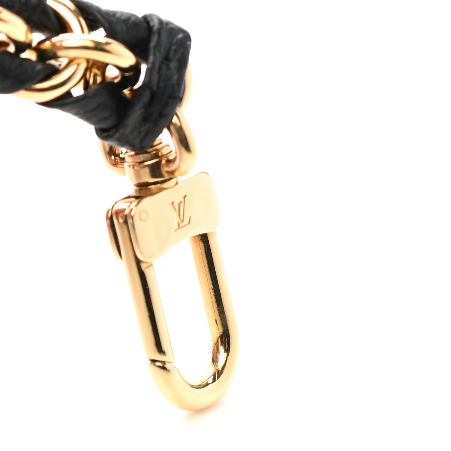 Calfskin Multi Pochette Chain Shoulder Strap Black Gold