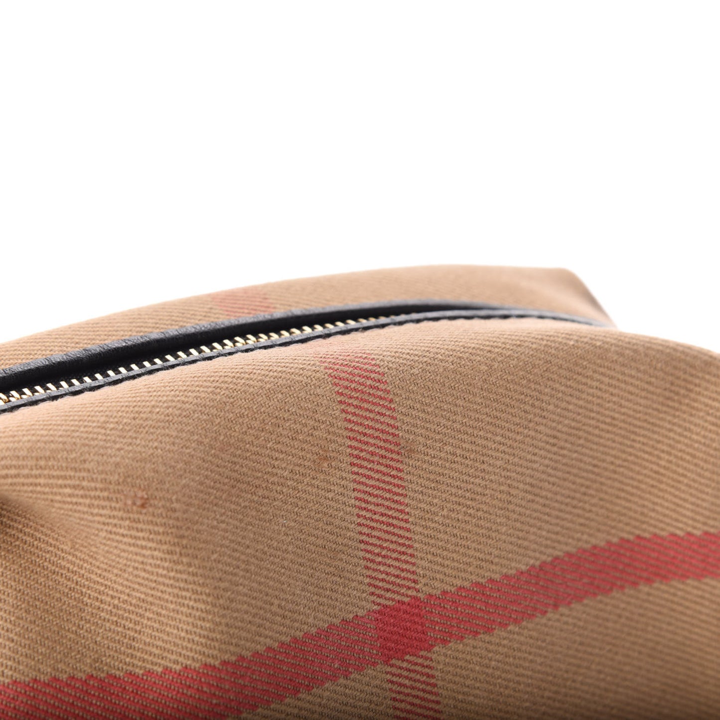 House Check Cosmetic Case Black