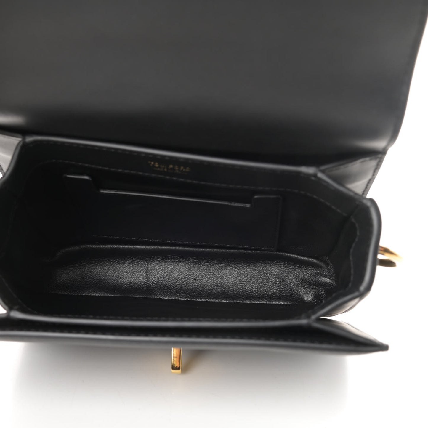 Calfskin Padlock Crossbody Black