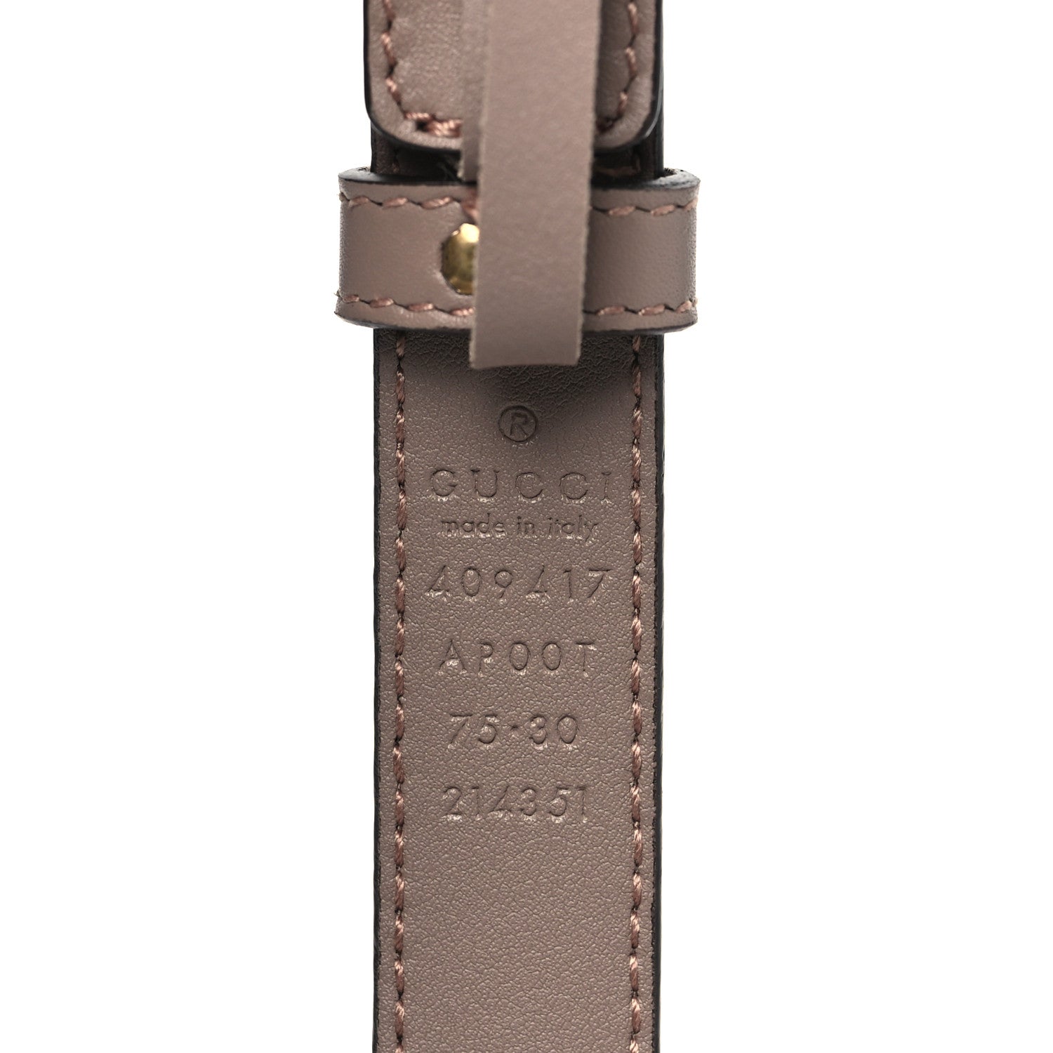 Gucci Calfskin Double G 20mm Belt 75 30 Porcelain Rose 4 of 6