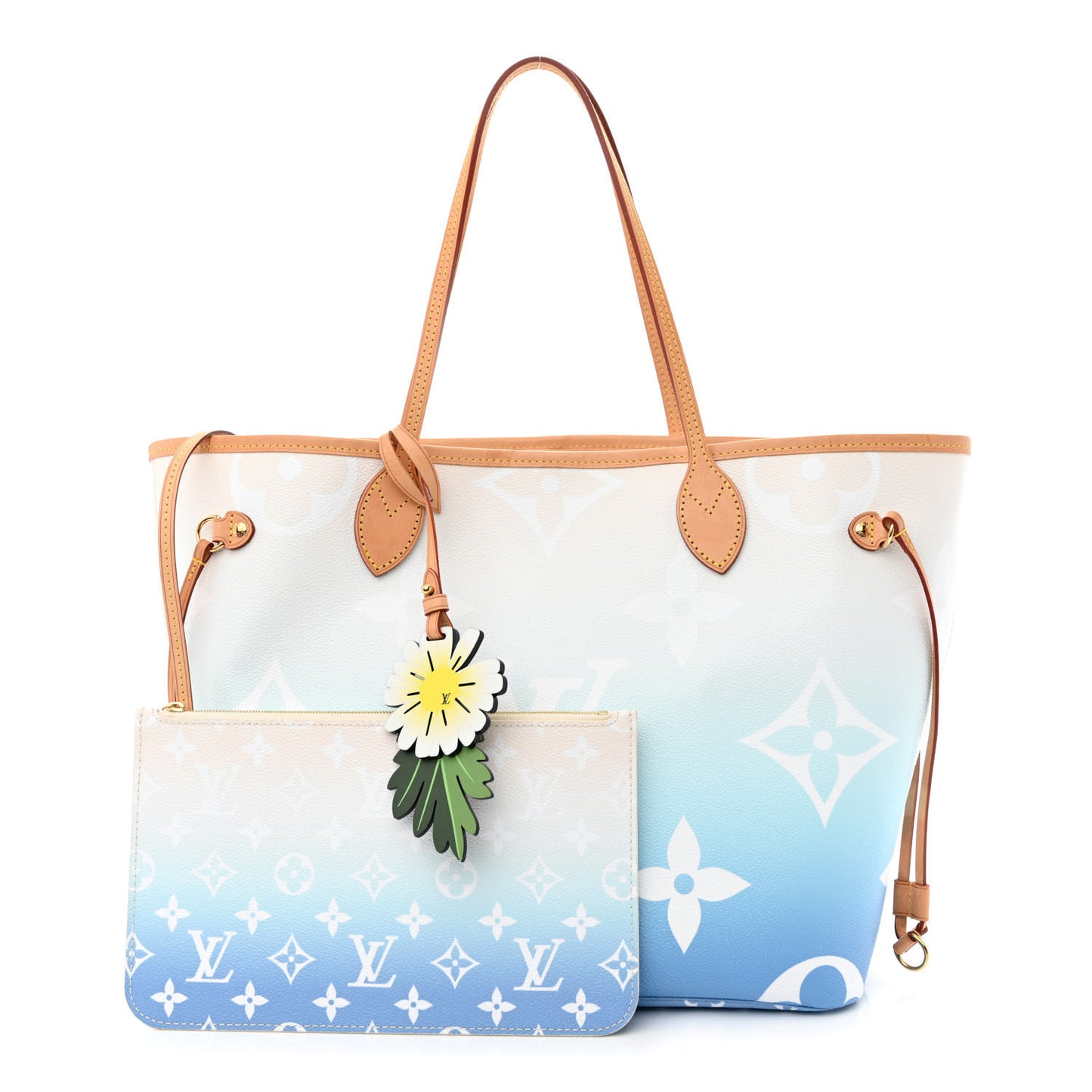 Monogram Giant By The Pool Neverfull MM Blue