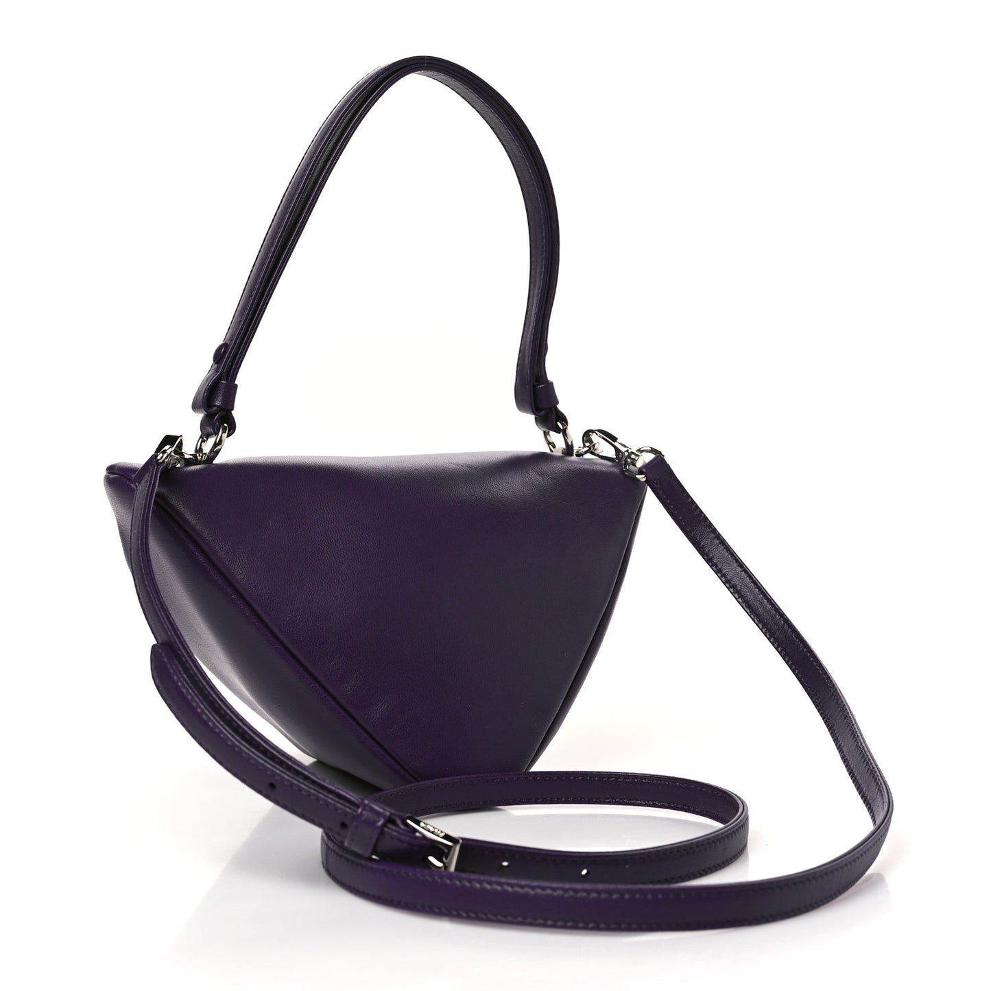 Nappa Padded Signaux Triangle Crossbody Viola